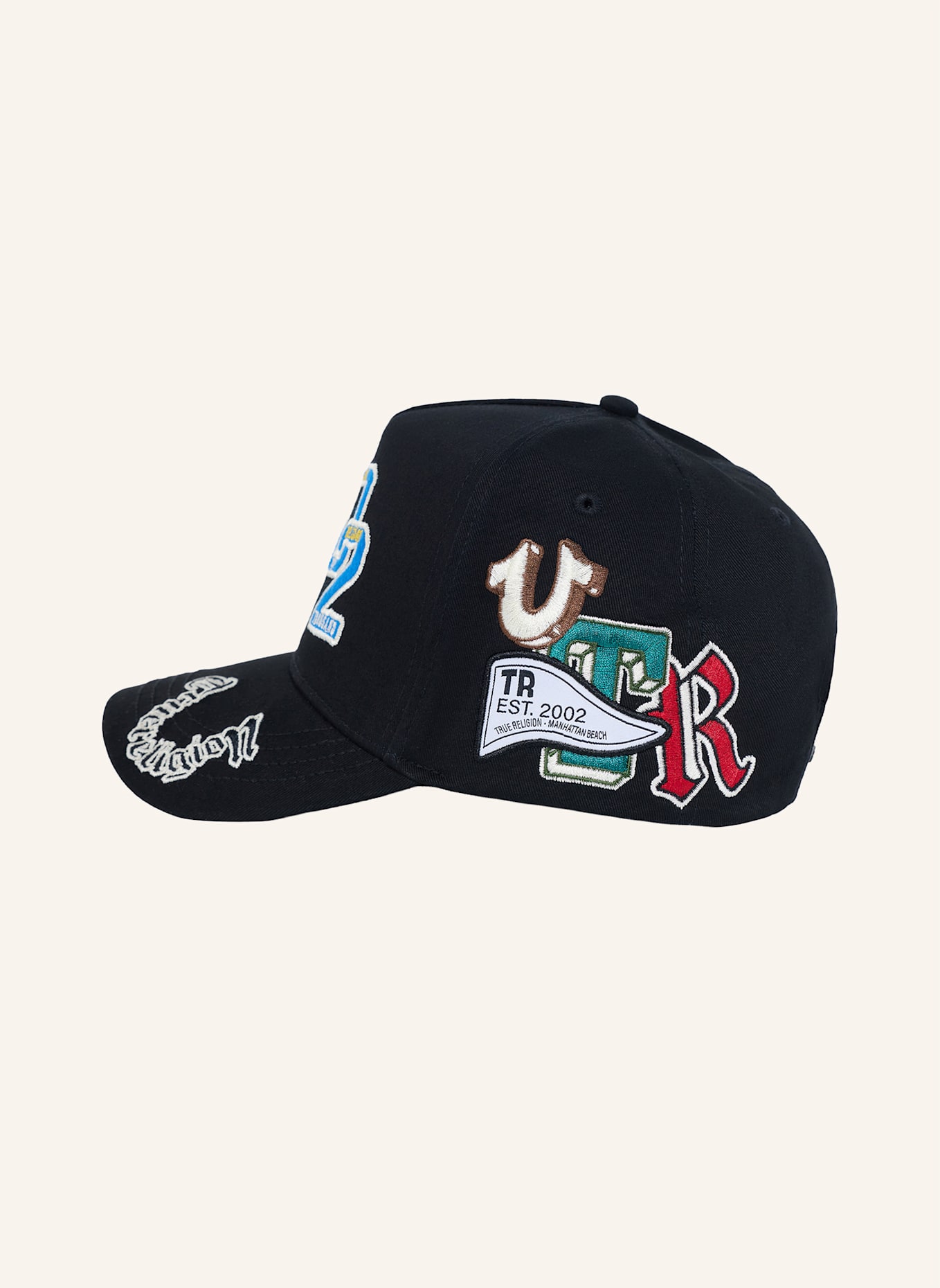 TRUE RELIGION Cap: SCHWARZ