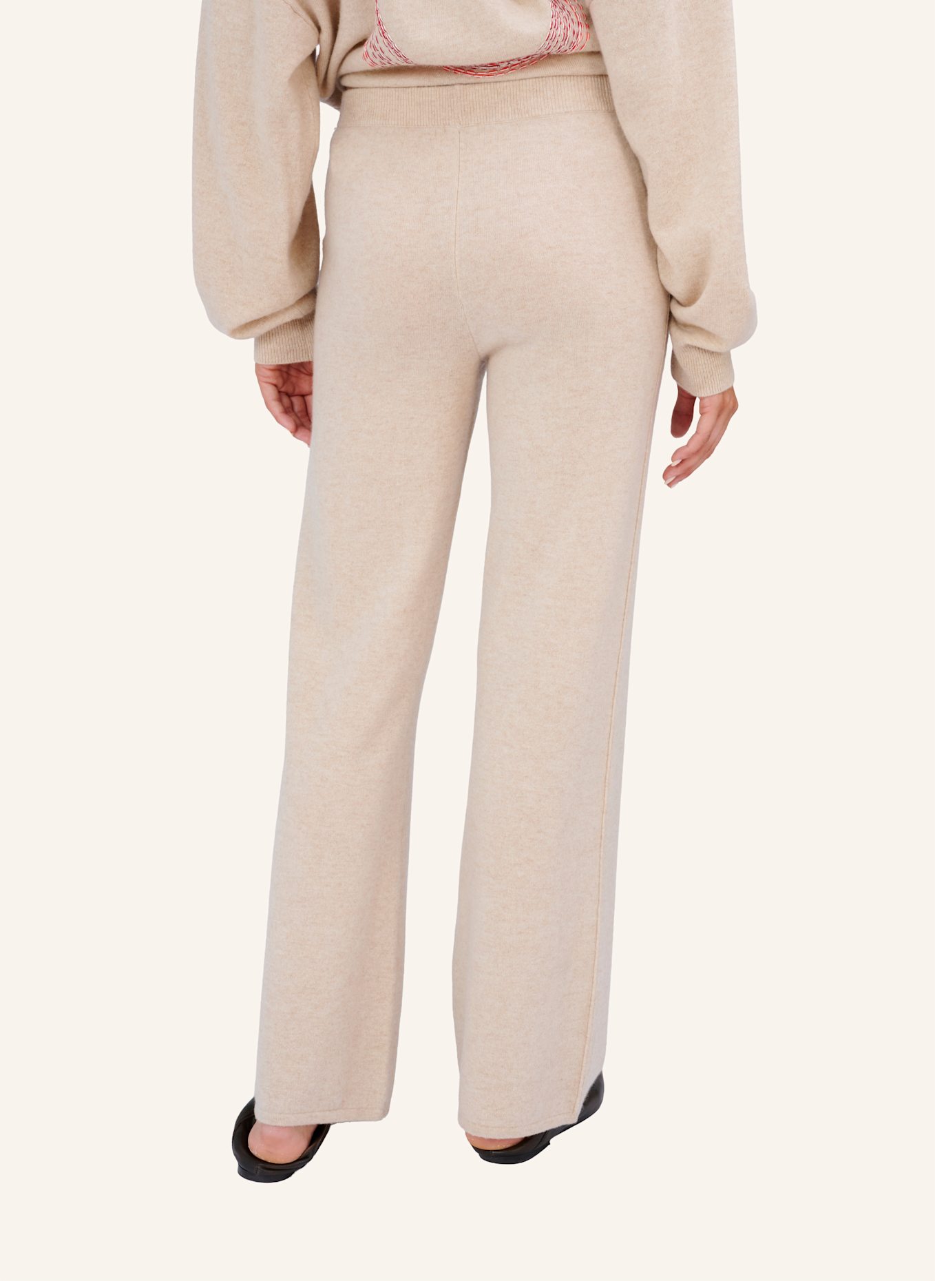 TRUE RELIGION Strickhose MC POCKET: BEIGE