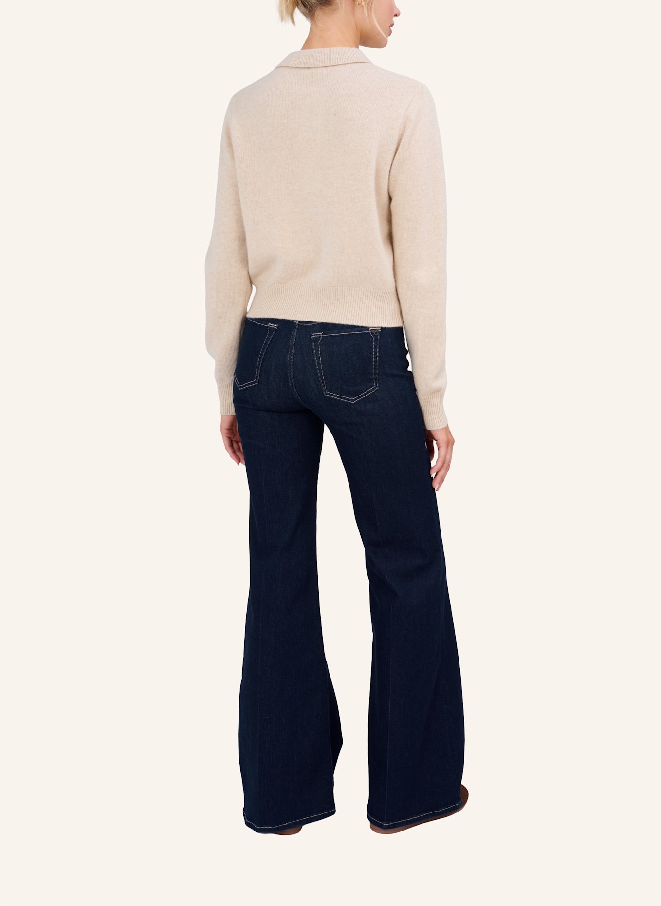 TRUE RELIGION Strickjacke POLO CHUNKY: BEIGE