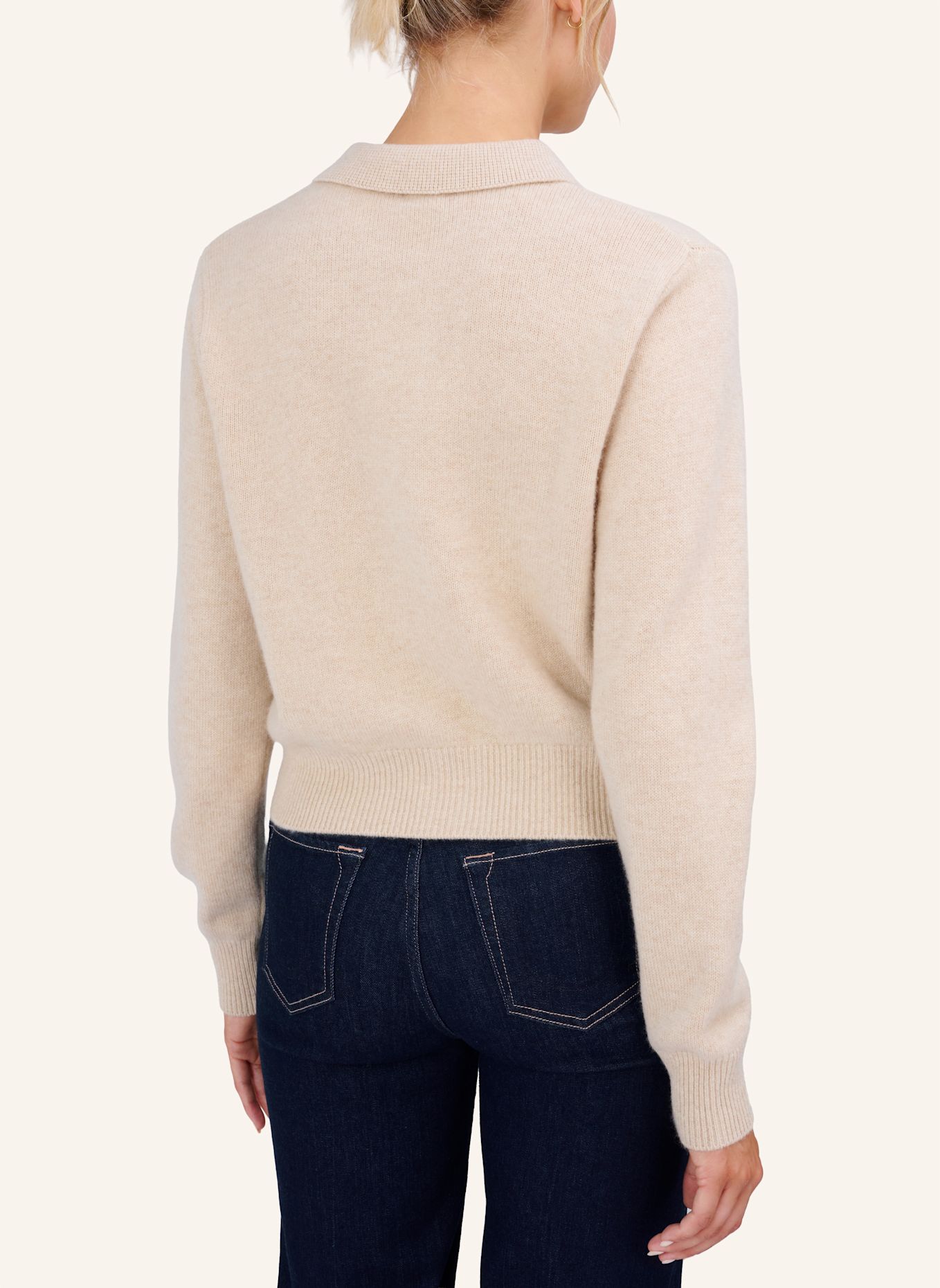 TRUE RELIGION Strickjacke POLO CHUNKY: BEIGE