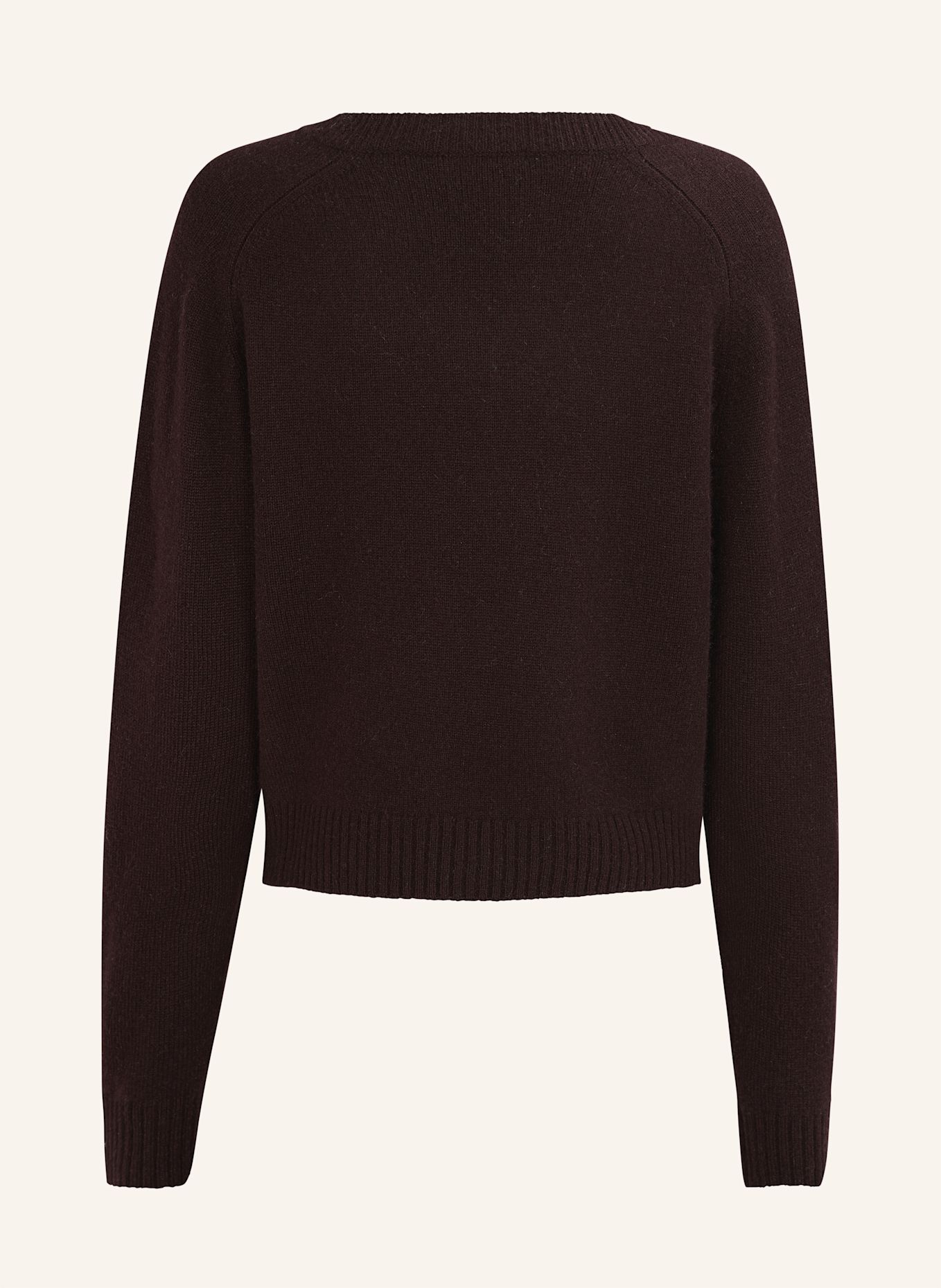 TRUE RELIGION Strickpullover V-Neck MC COCO: BRAUN