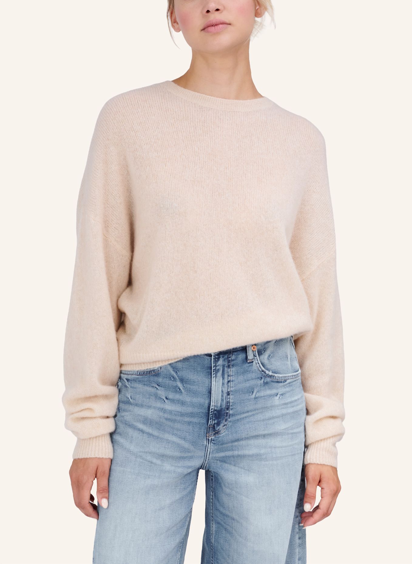 TRUE RELIGION Strickpulli AMARA MILEY: BEIGE