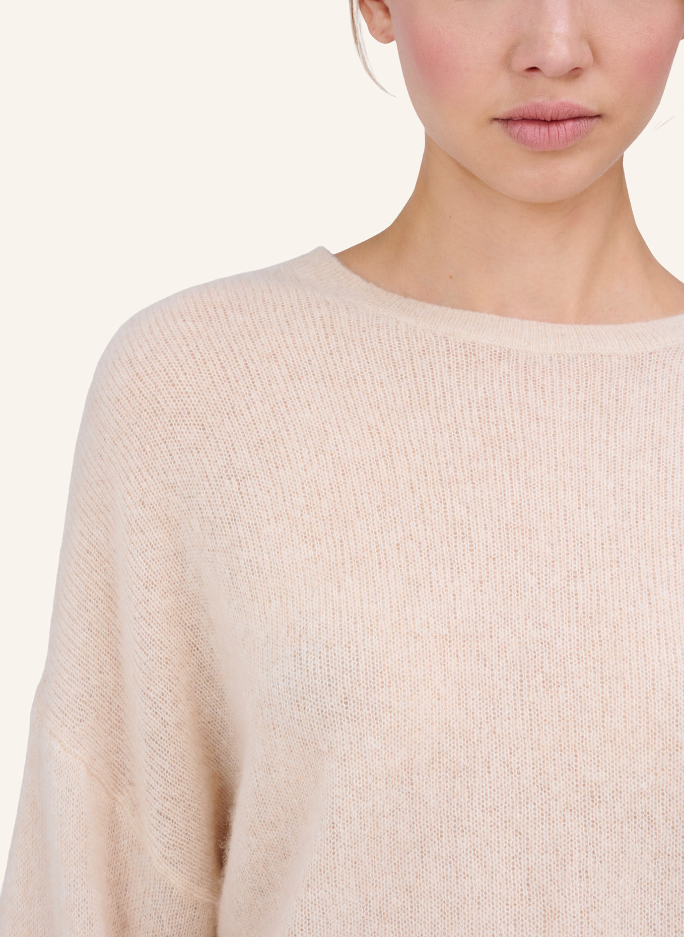 TRUE RELIGION Strickpulli AMARA MILEY: BEIGE