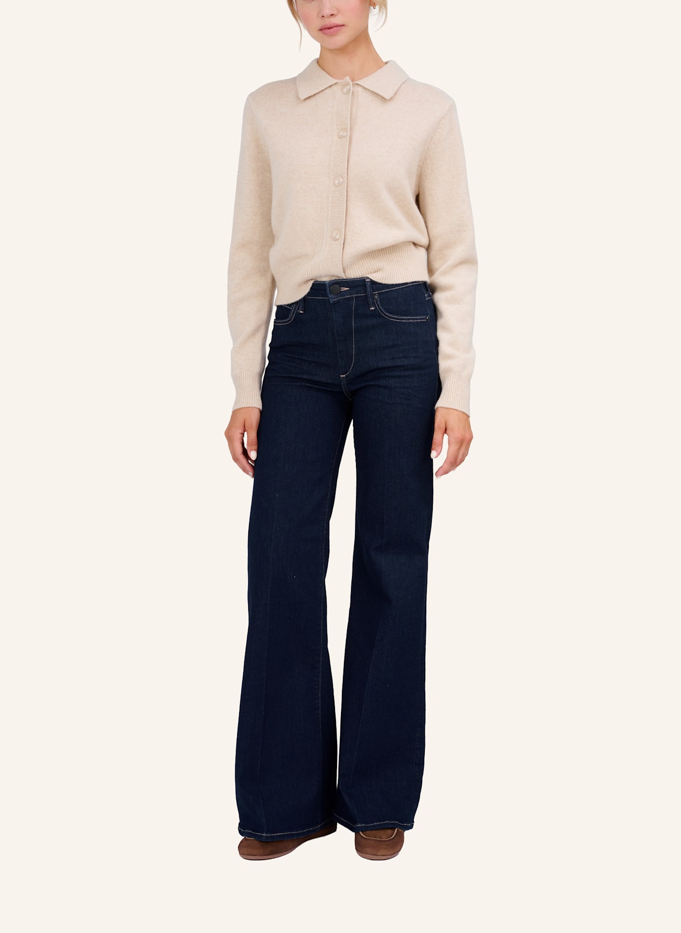 TRUE RELIGION Flared Jeans MIJA: BLAUGRAU/ DUNKELBLAU