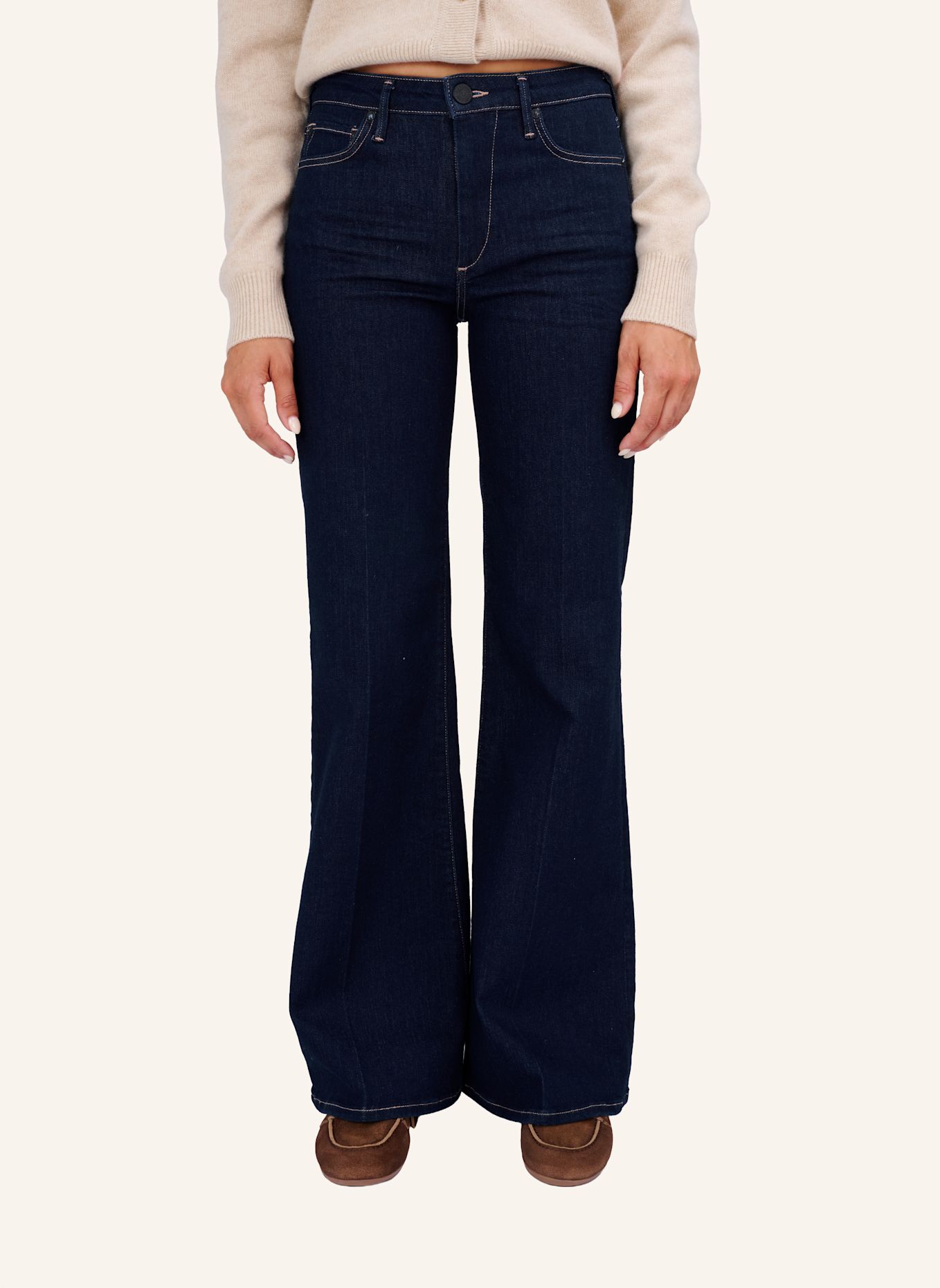 TRUE RELIGION Flared Jeans MIJA: BLAUGRAU / DUNKELBLAU