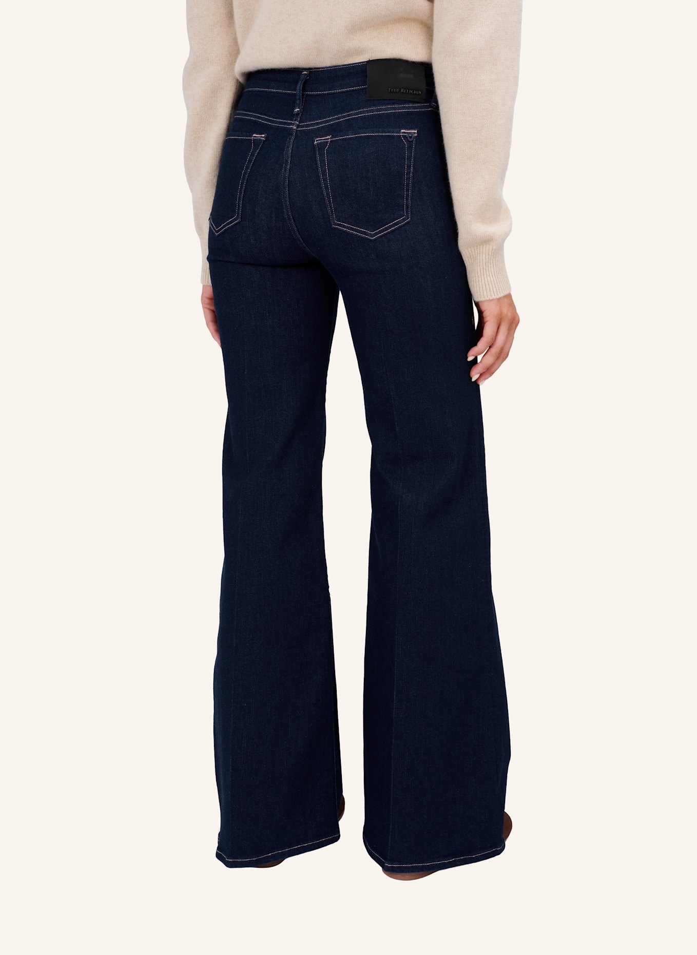 TRUE RELIGION Flared Jeans MIJA: BLAUGRAU/ DUNKELBLAU