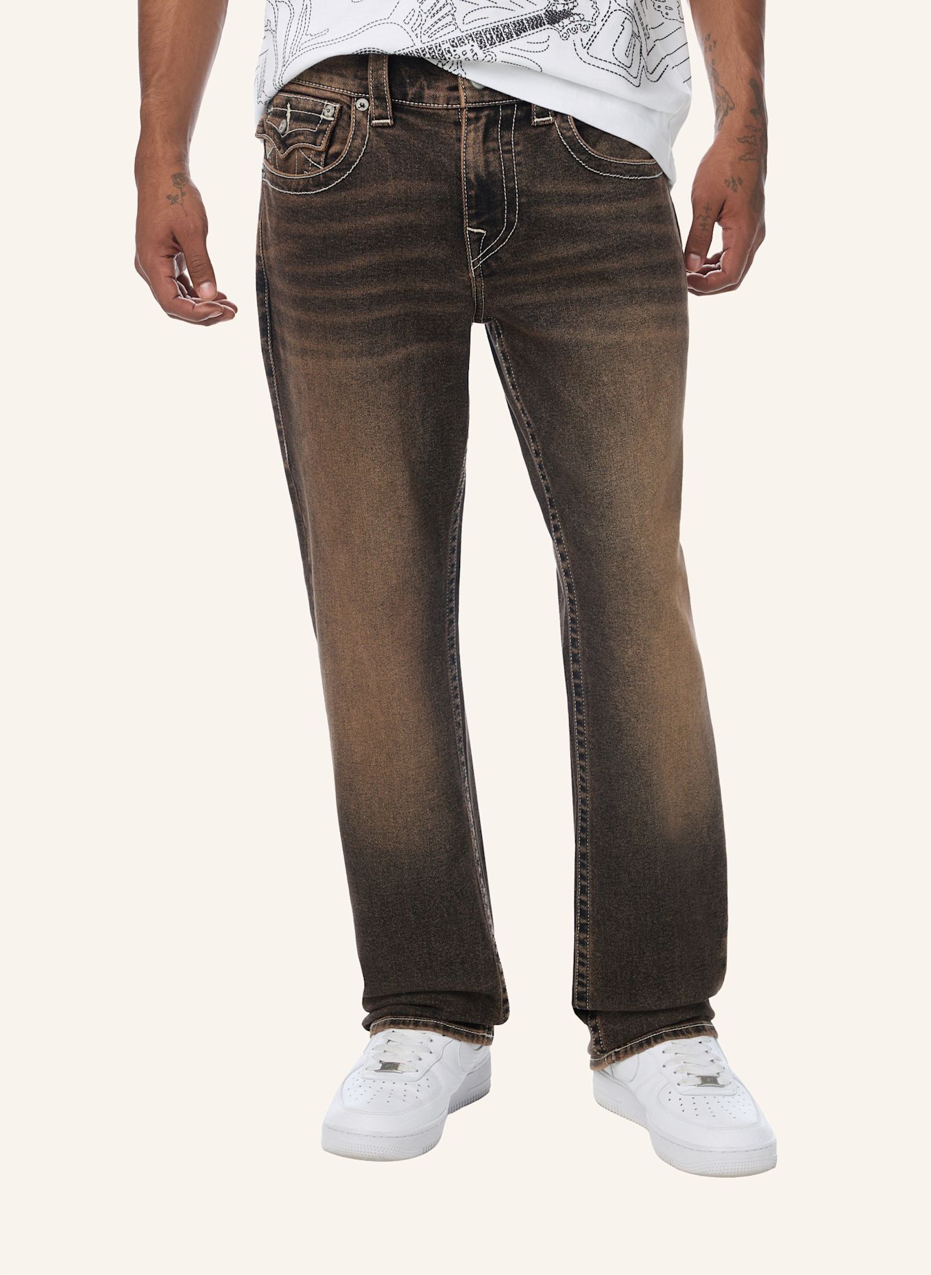 TRUE RELIGION Jeans RICKY: BRAUN