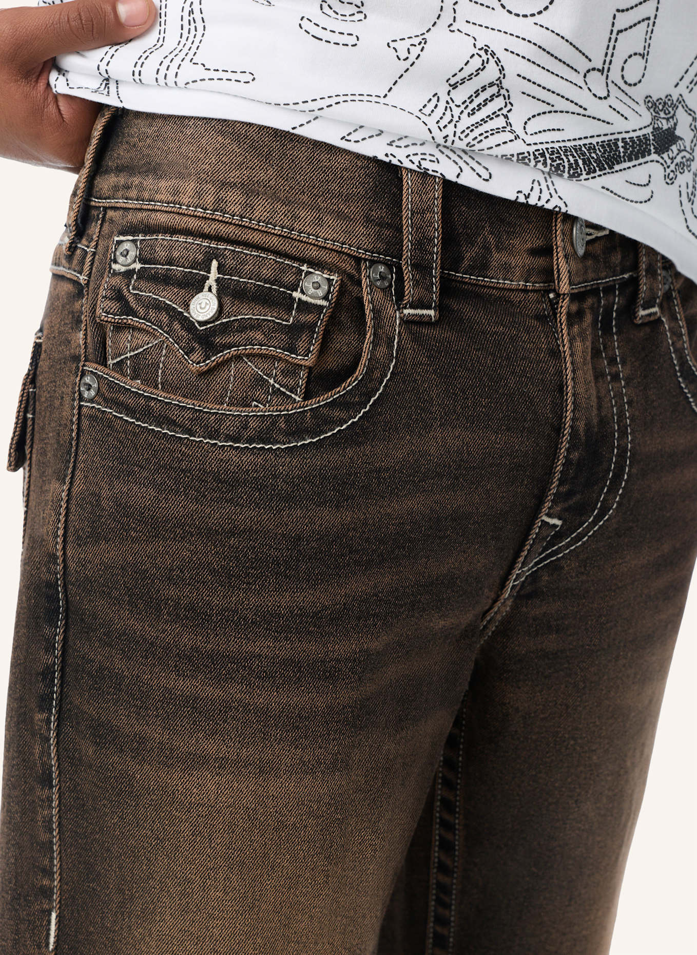 TRUE RELIGION Jeans RICKY: BRAUN