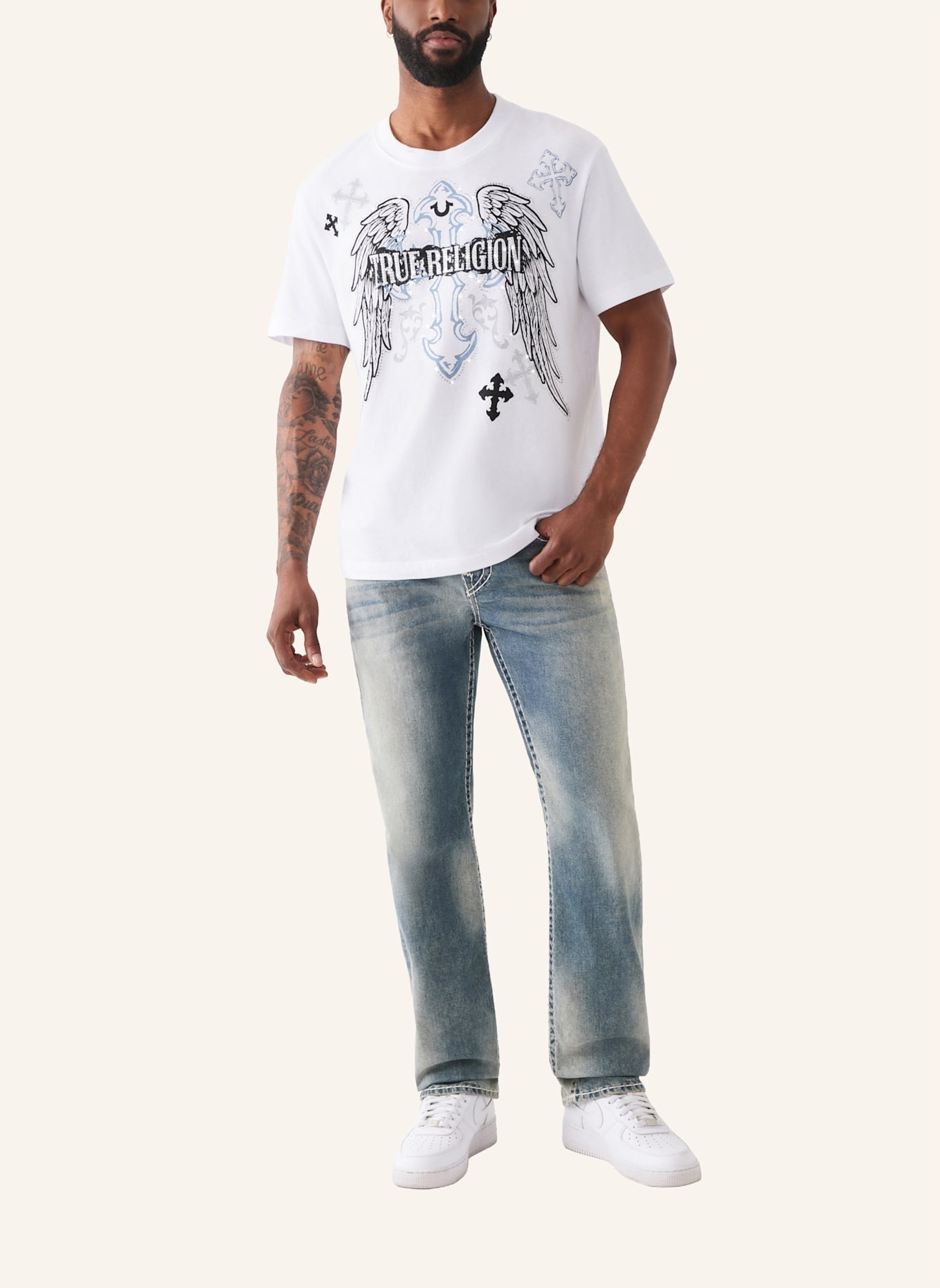 TRUE RELIGION Jeans RICKY: BLAU