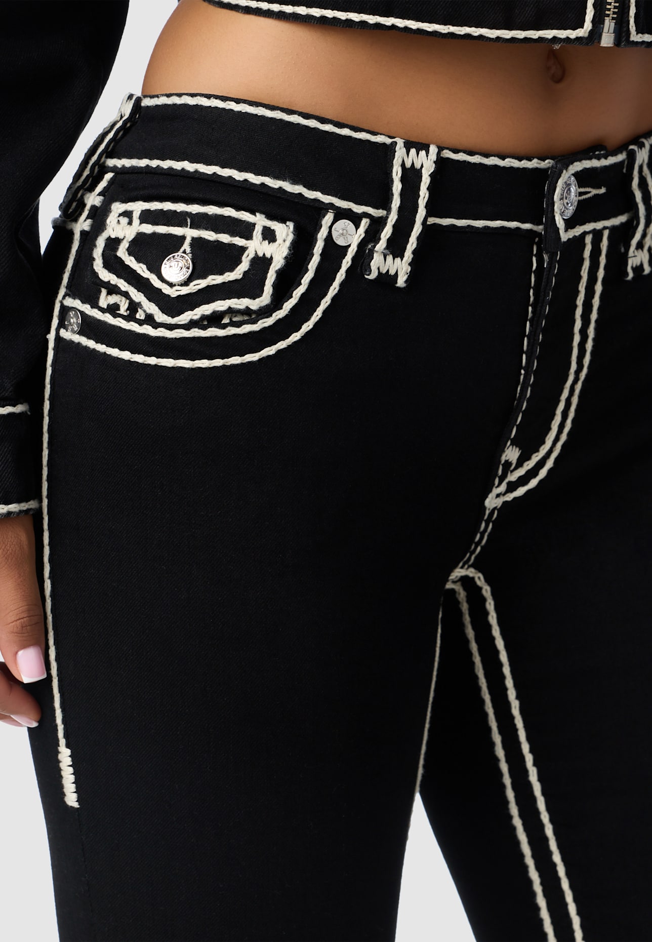 TRUE RELIGION Jeans BECCA: SCHWARZ