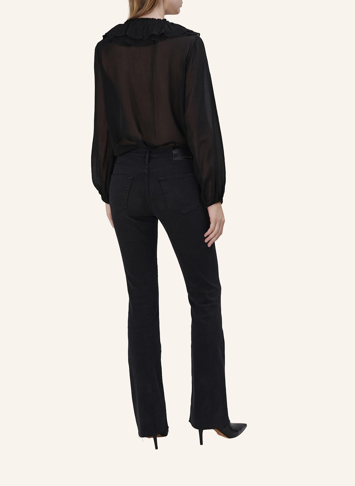 TRUE RELIGION Bootcut Jeans BECCA: SCHWARZ