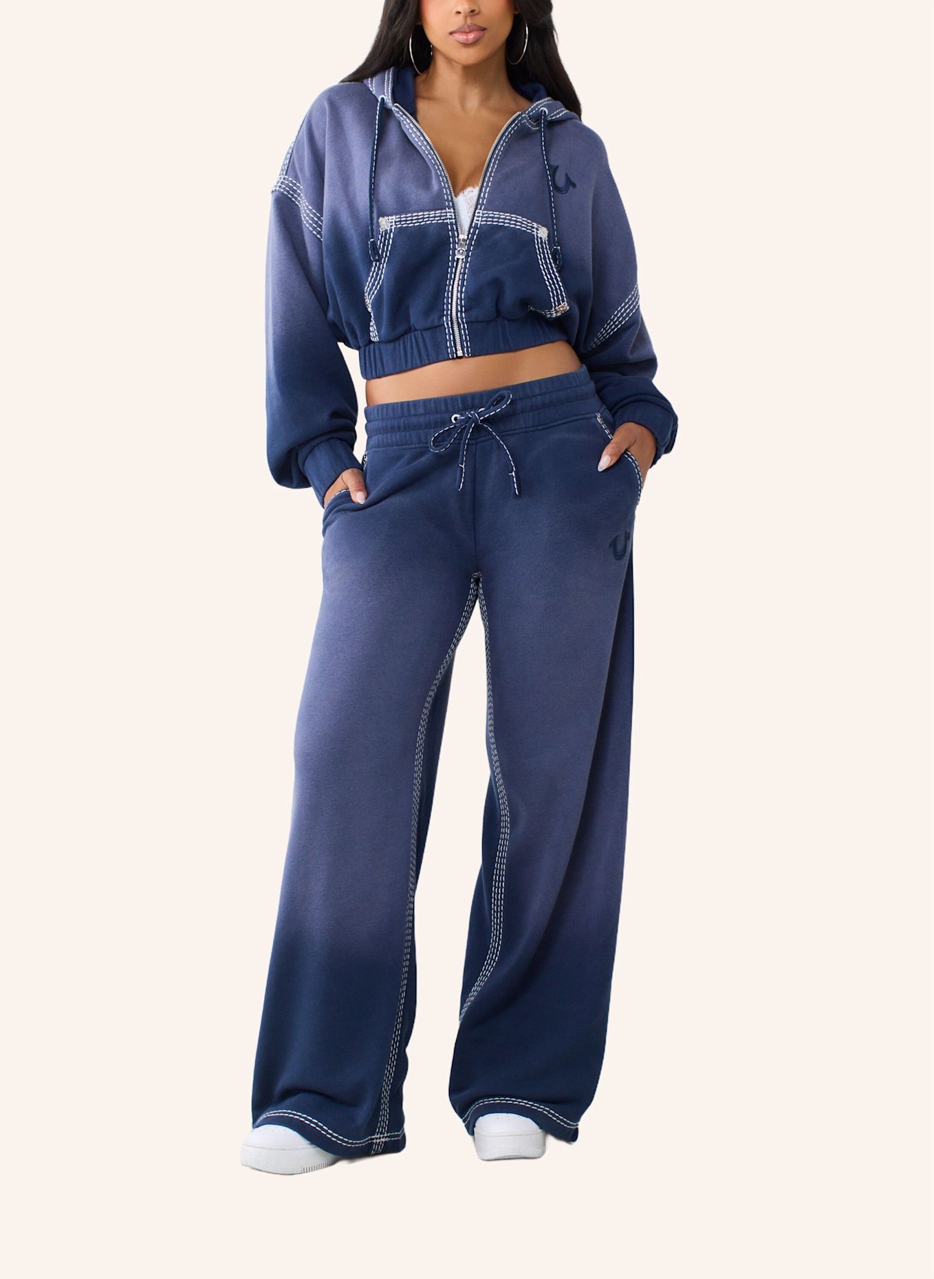 TRUE RELIGION Sweatpant: BLAU