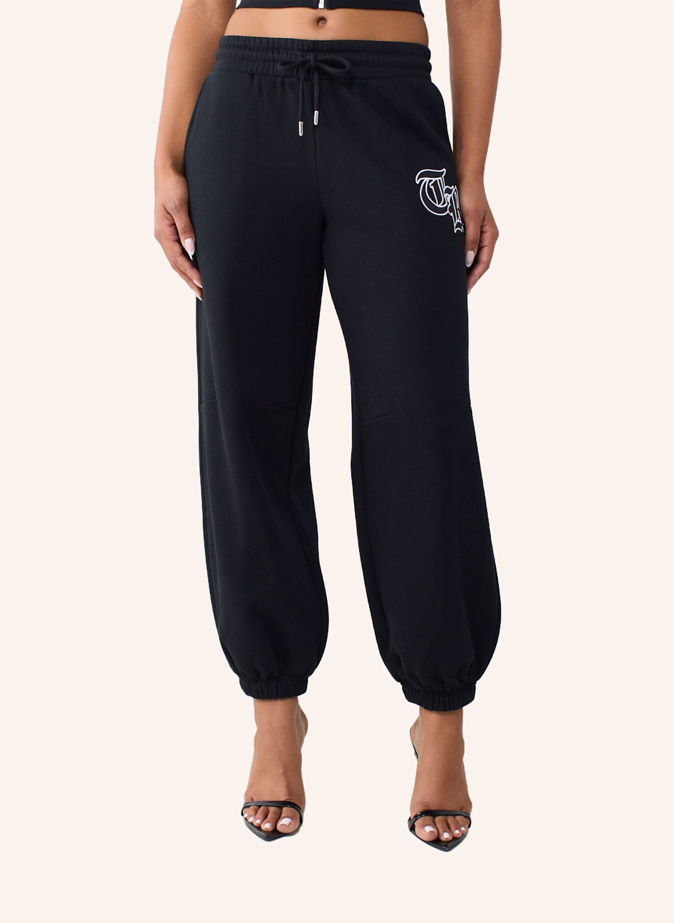 TRUE RELIGION Sweatpant BAGGY JOGGER: SCHWARZ