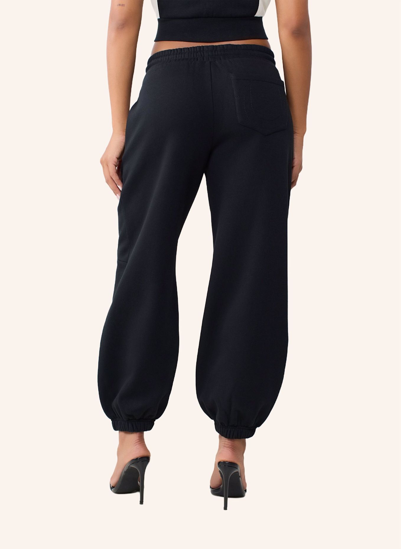 TRUE RELIGION Sweatpant BAGGY JOGGER: SCHWARZ