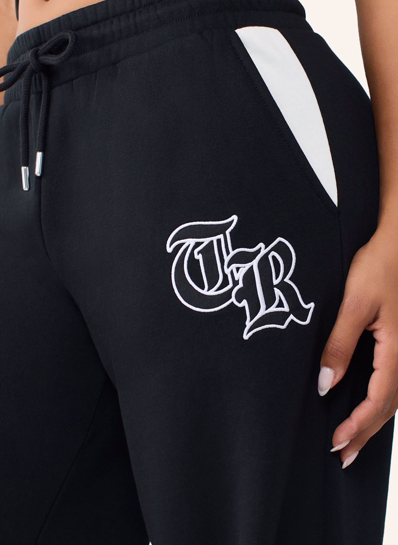 TRUE RELIGION Sweatpant BAGGY JOGGER: SCHWARZ