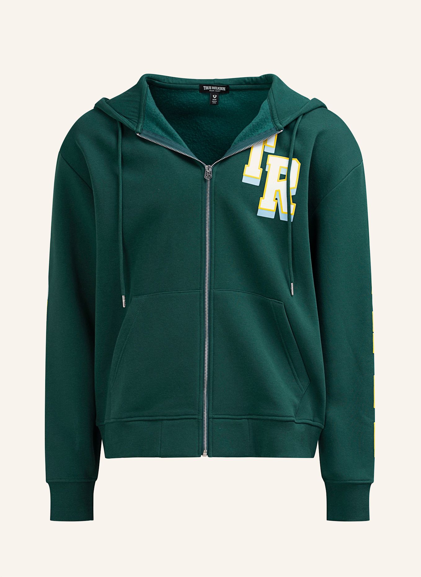 TRUE RELIGION Sweatshirtjacke: GRÜN