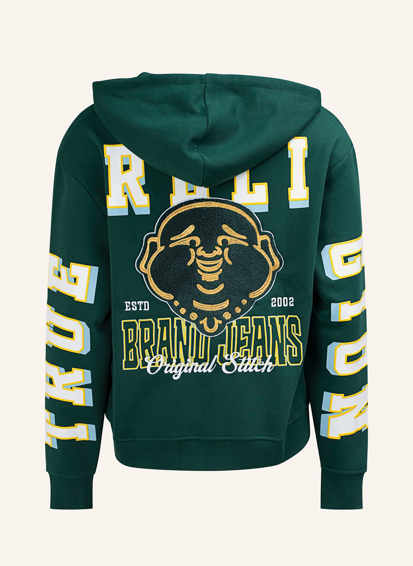 TRUE RELIGION Sweatshirtjacke: GRÜN