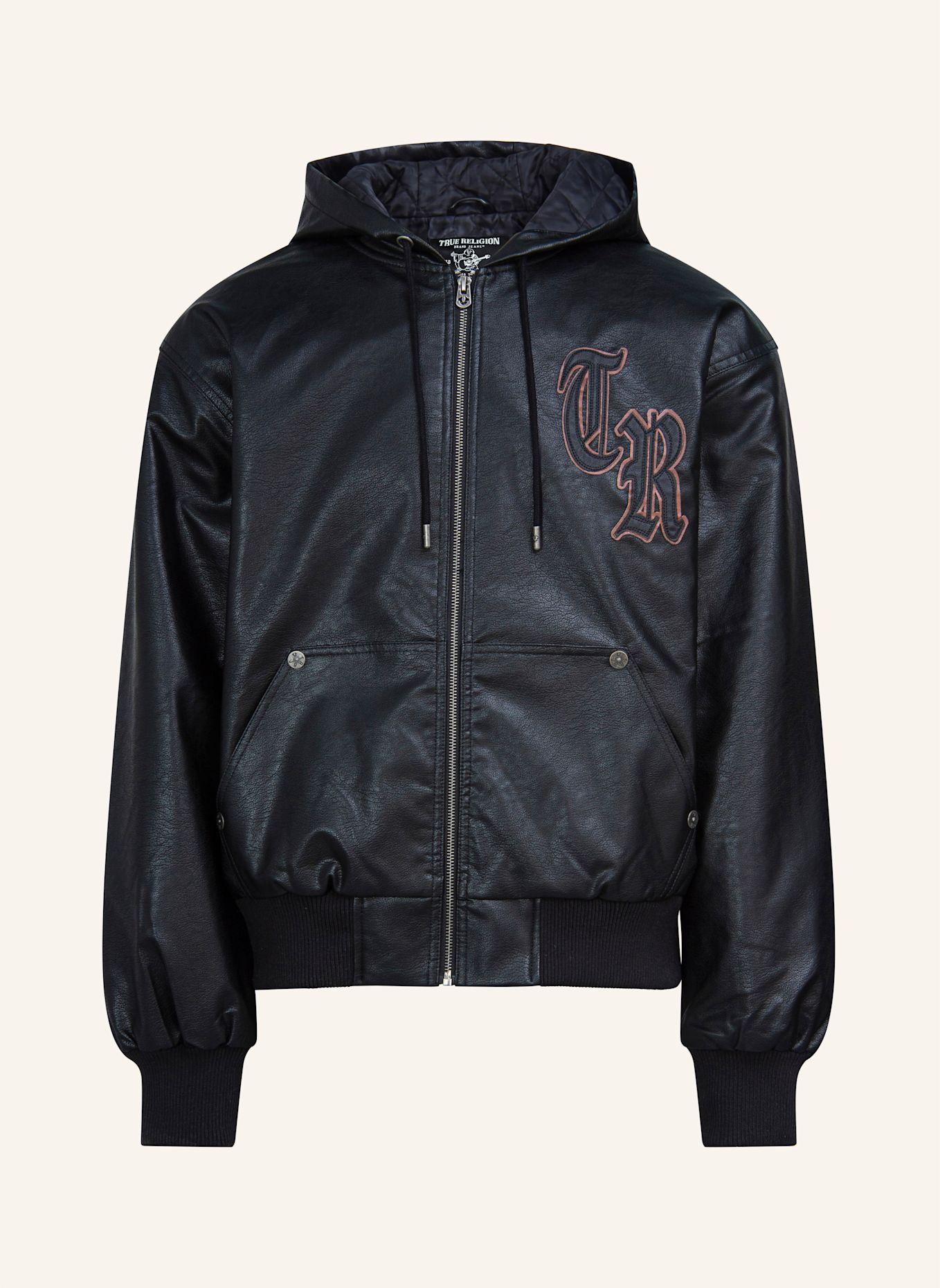 TRUE RELIGION Bomberjacke: SCHWARZ