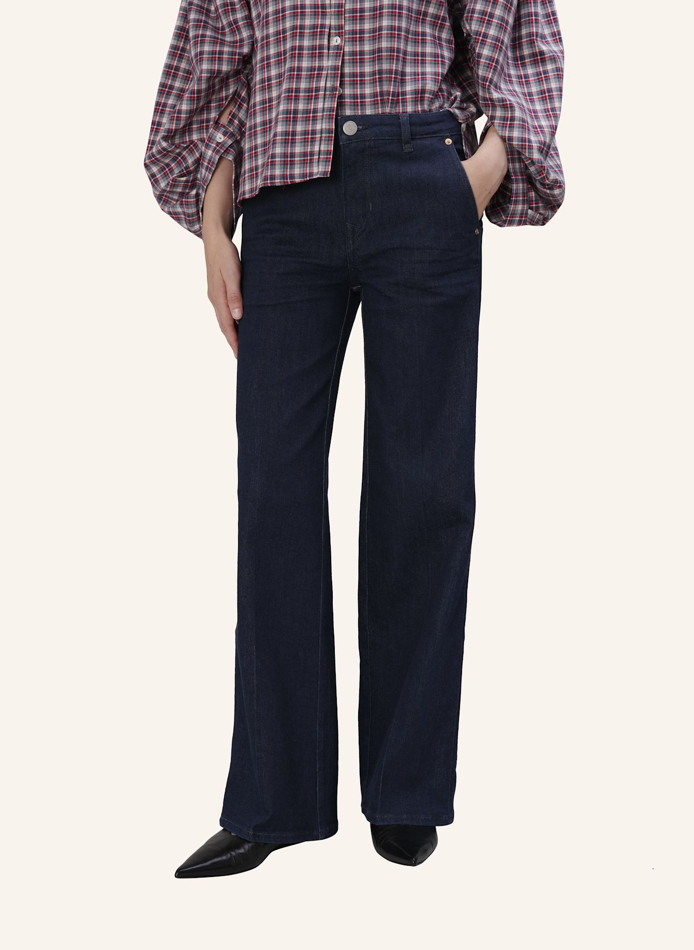 TRUE RELIGION Jeans LAUREN: BLAUGRAU / DUNKELBLAU