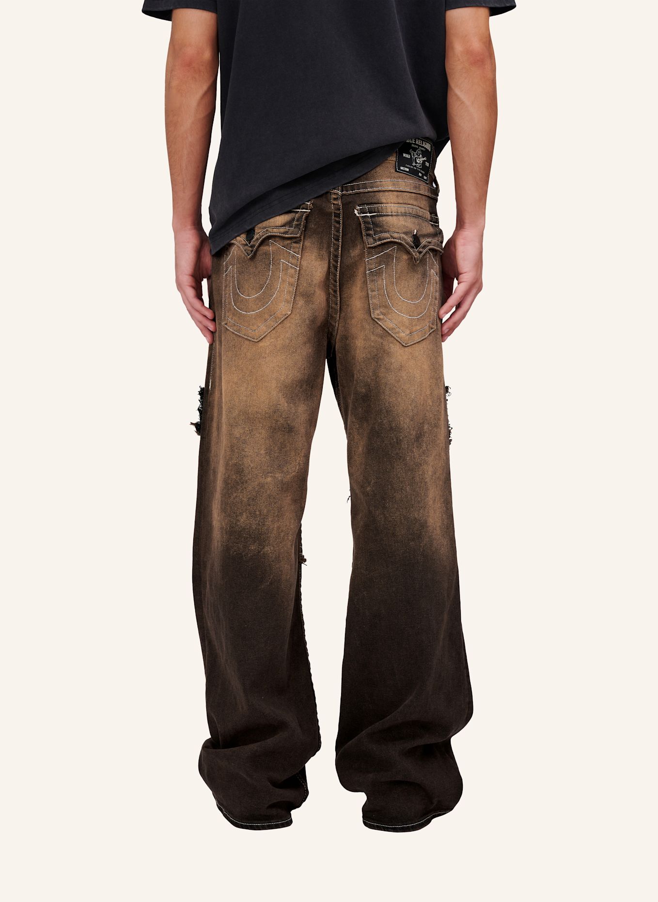 TRUE RELIGION Jeans VINNY Studed: BLAU