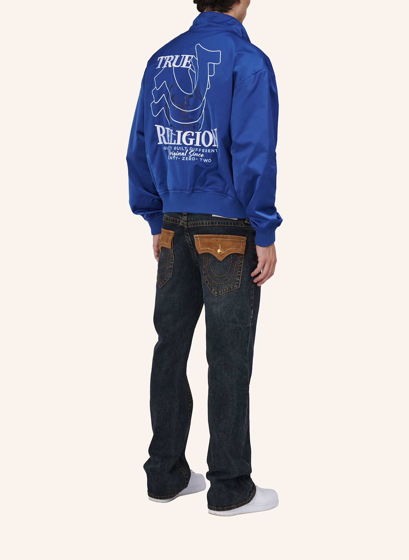 TRUE RELIGION Bomberjacke REPEAT: BLAU