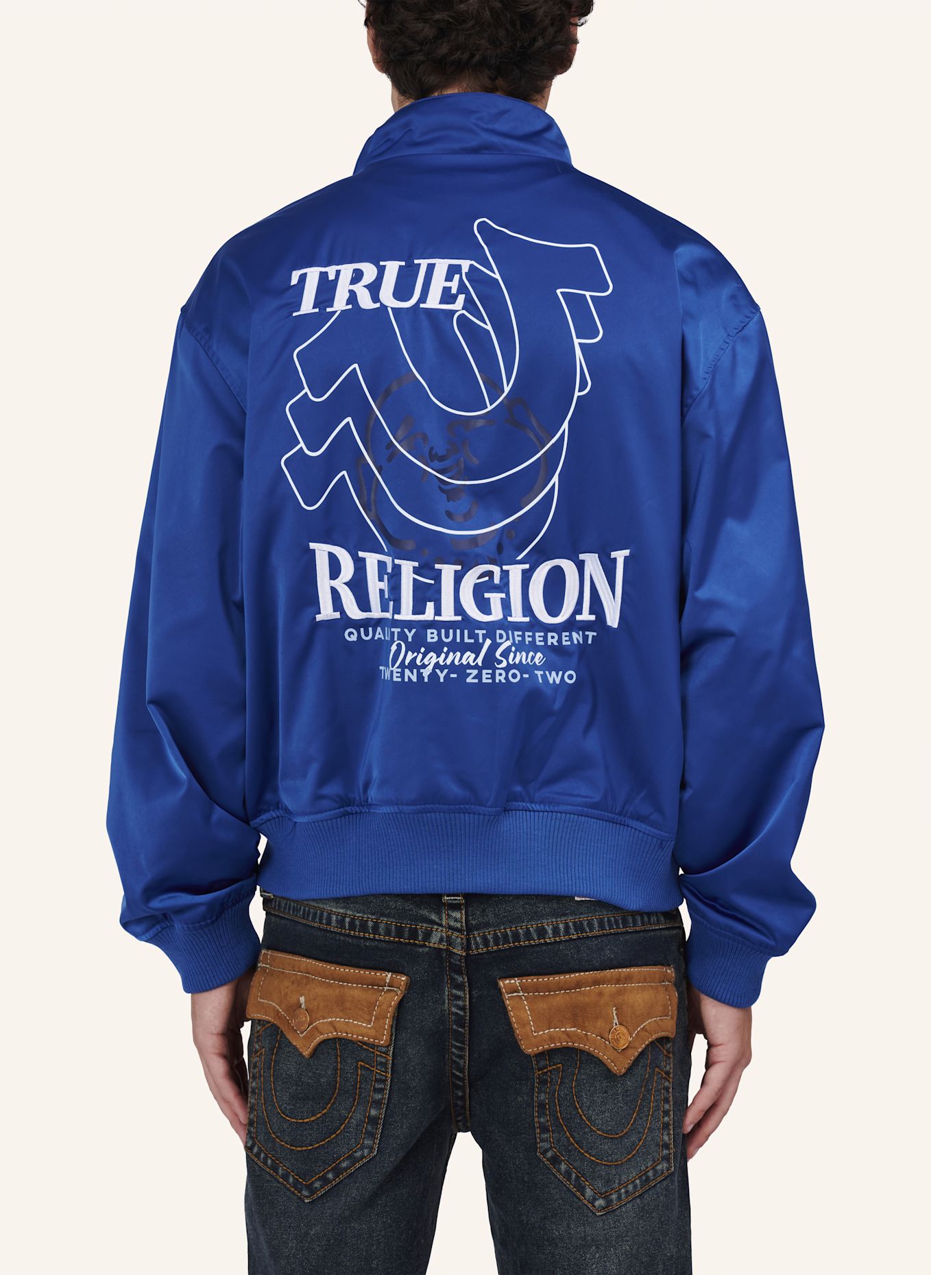 TRUE RELIGION Bomberjacke REPEAT: BLAU