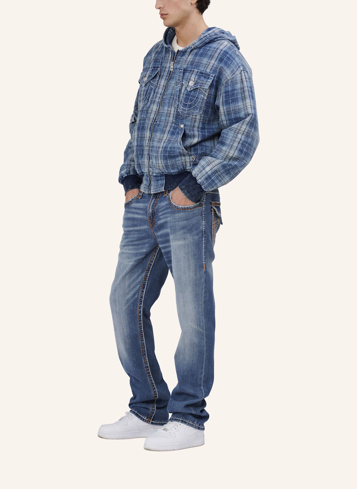 TRUE RELIGION Jeans RICKY: BLAU