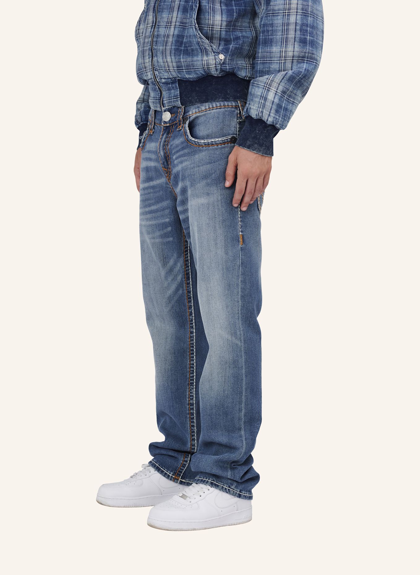 TRUE RELIGION Jeans RICKY: BLAU