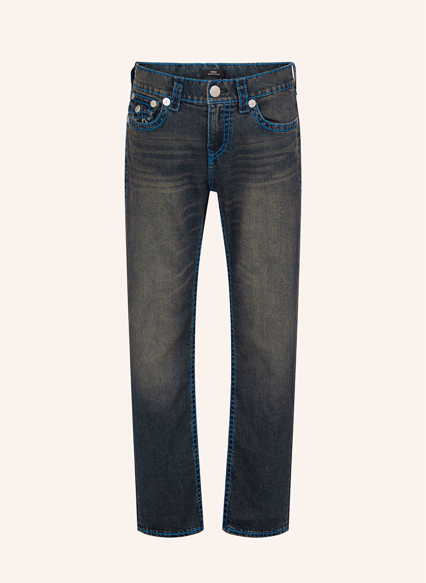 TRUE RELIGION Jeans RICKY: SCHWARZ / GRAU