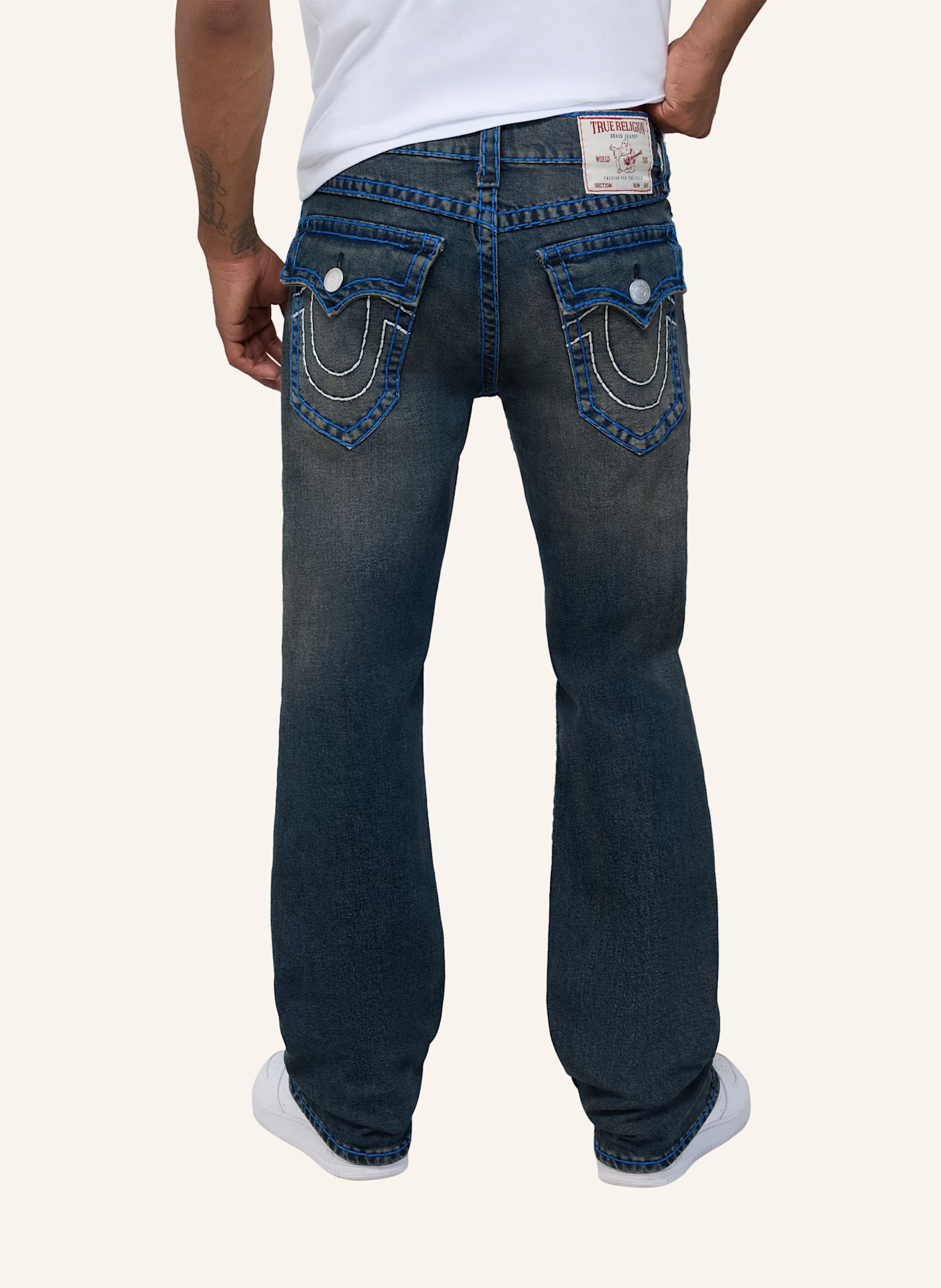TRUE RELIGION Jeans RICKY: SCHWARZ / GRAU