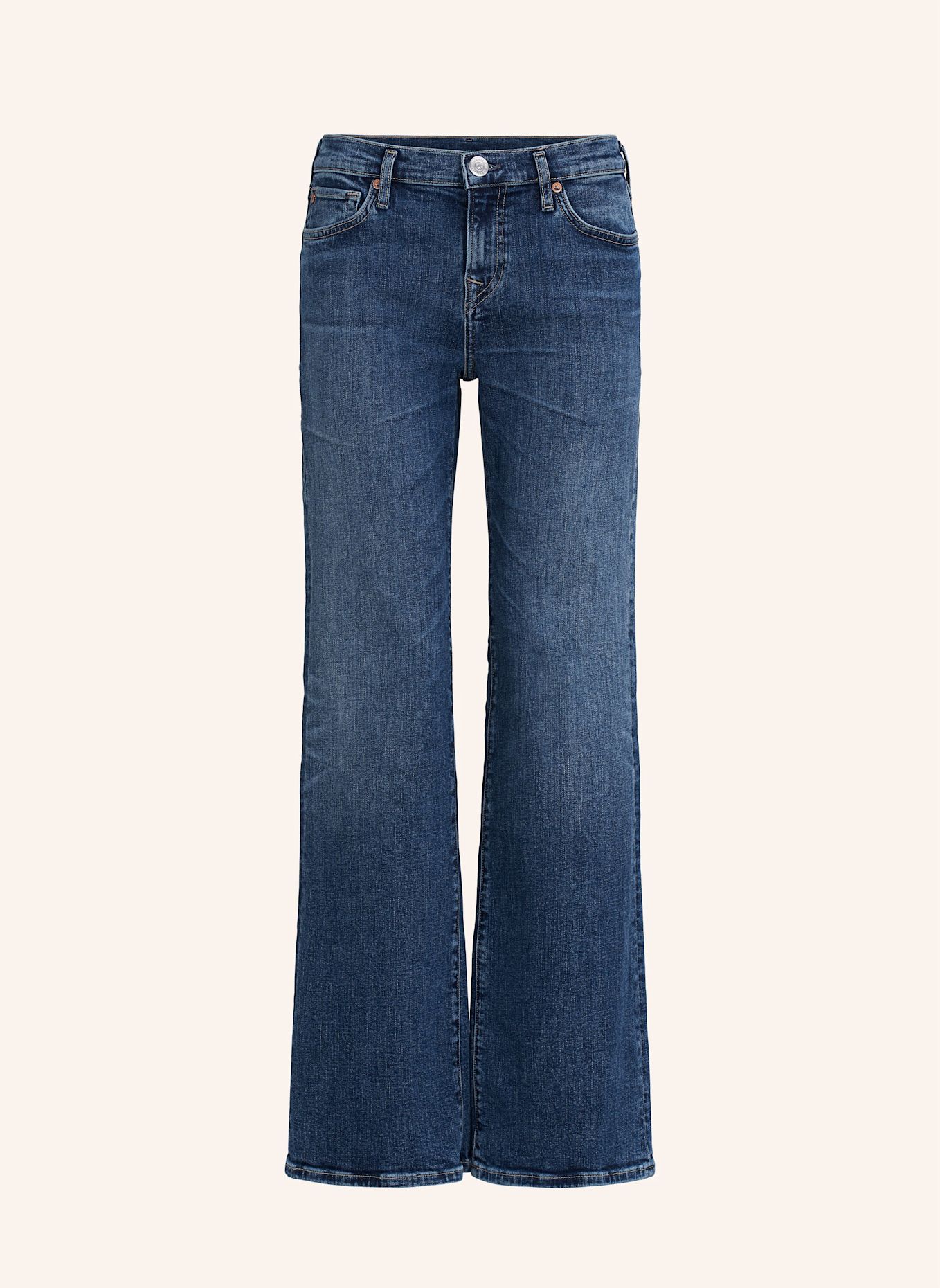 TRUE RELIGION Jeans SOPHIE Bootcut: BLAUGRAU / DUNKELBLAU