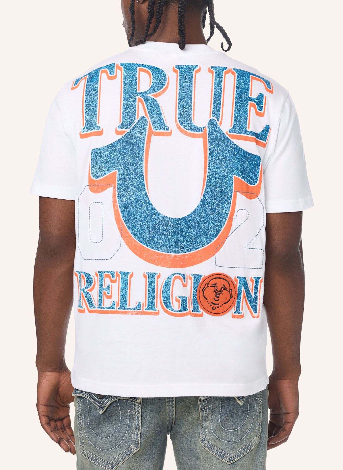 TRUE RELIGION T-Shirt: WEISS