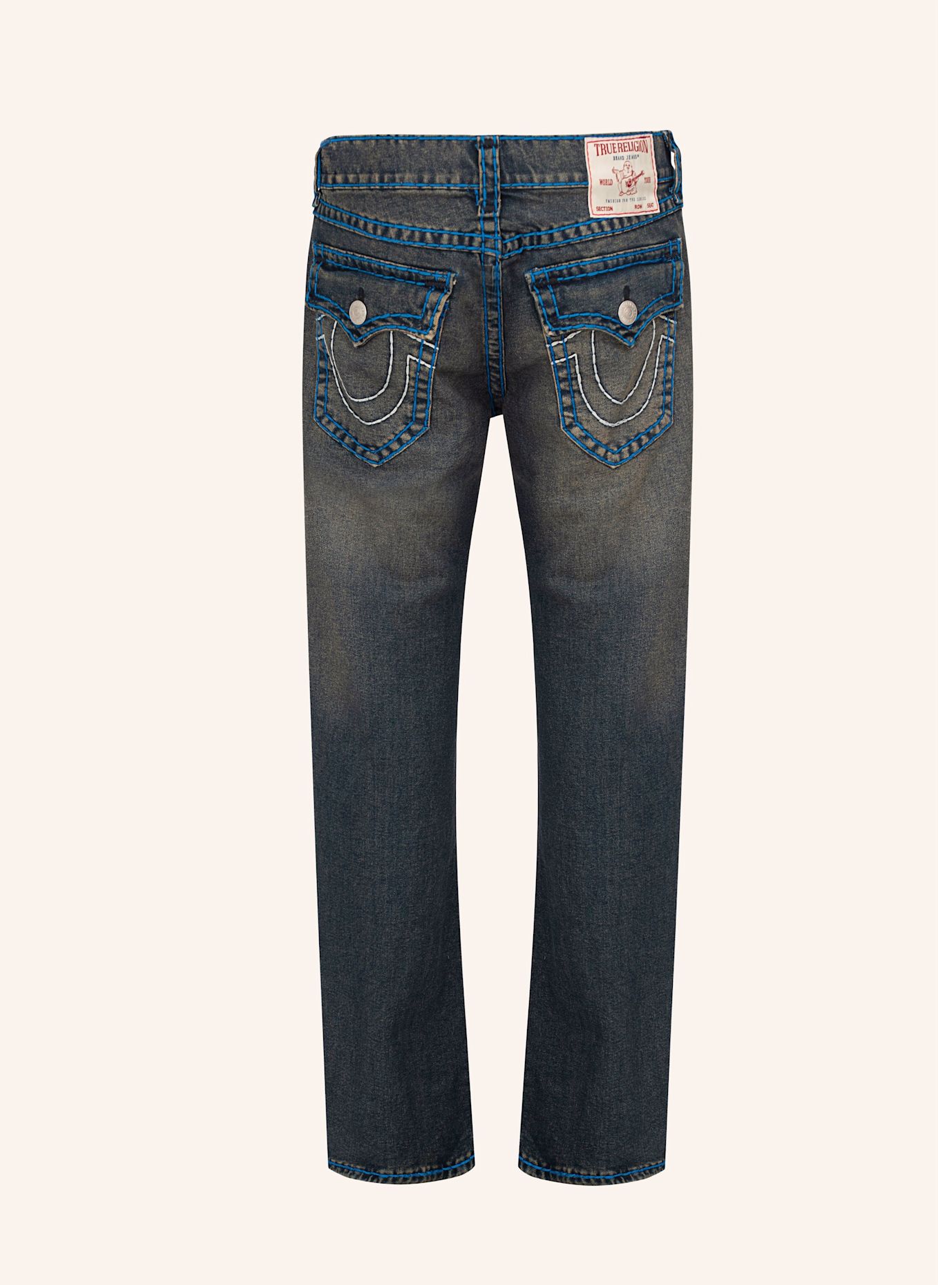 TRUE RELIGION Jeans RICKY: SCHWARZ / GRAU