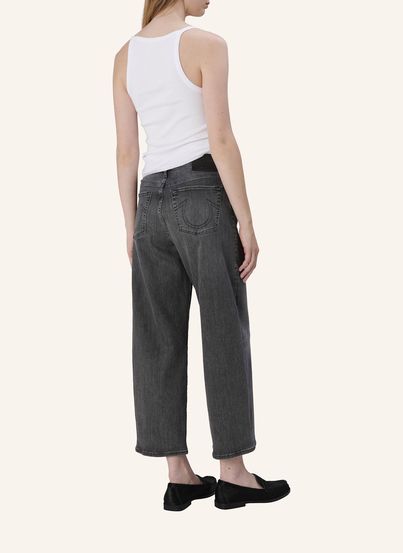 TRUE RELIGION Straight Jeans VOLUME: SCHWARZ