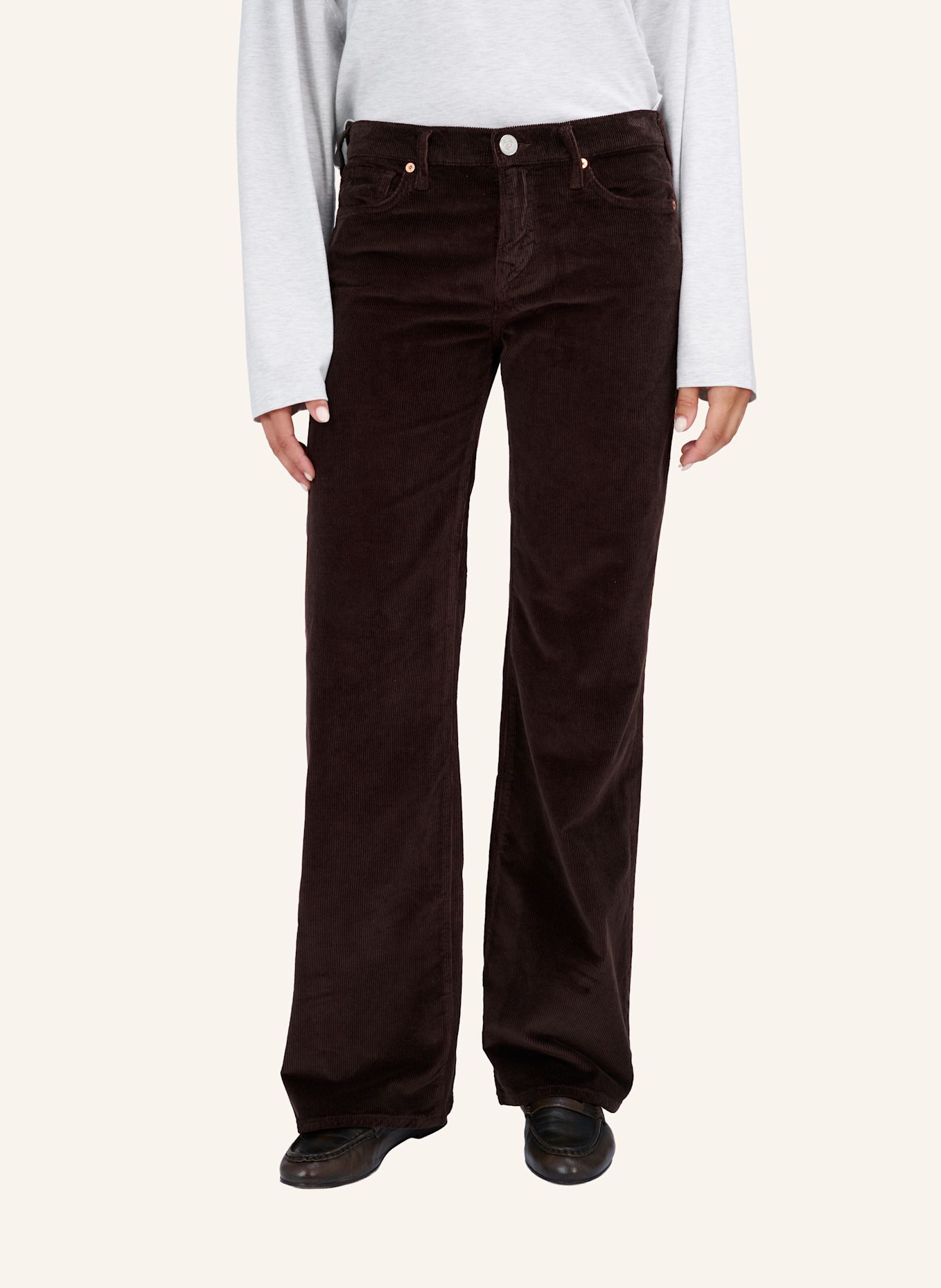 TRUE RELIGION Cordhose Bootcut SOPHIE: BRAUN