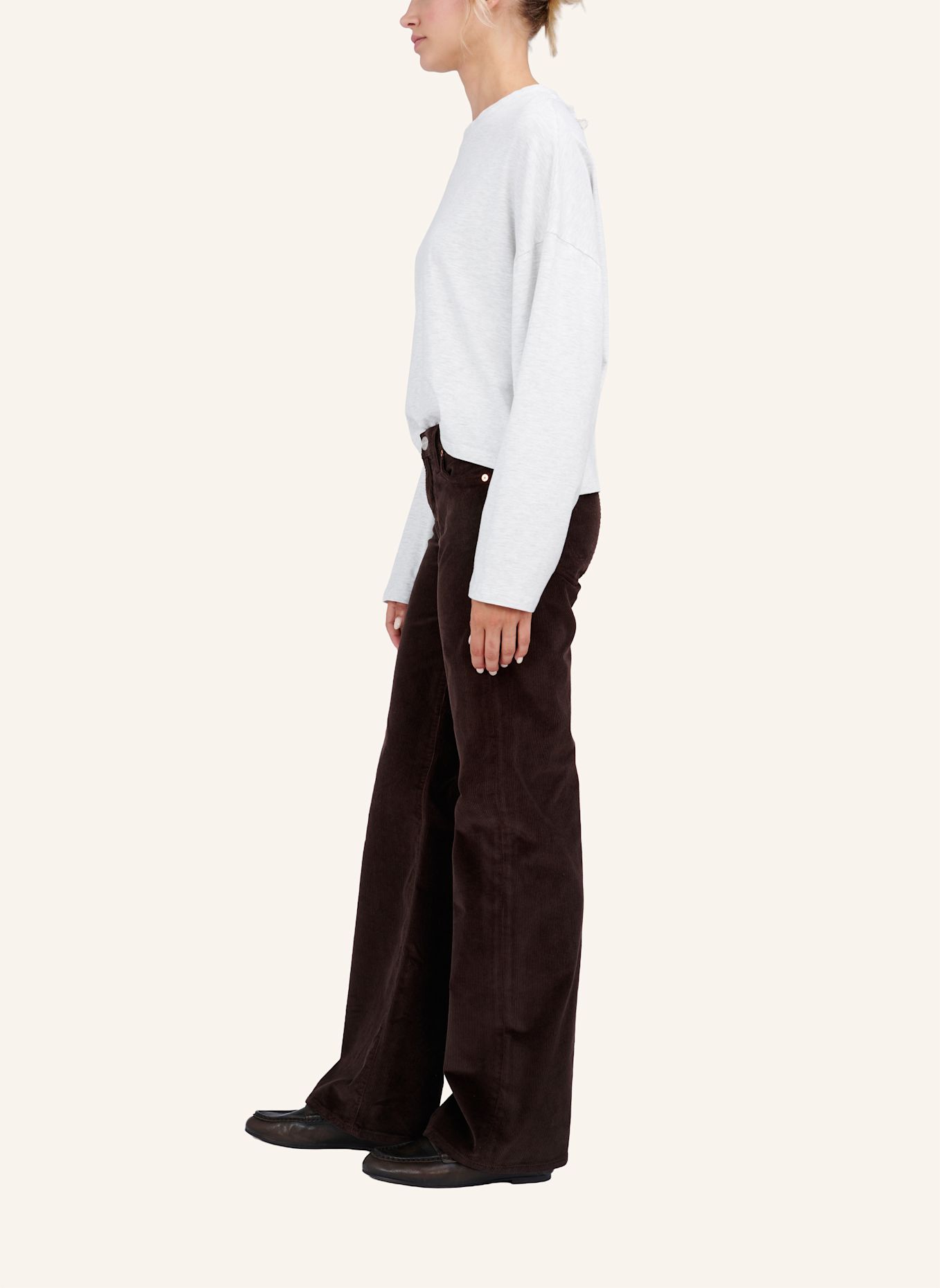 TRUE RELIGION Cordhose Bootcut SOPHIE: BRAUN