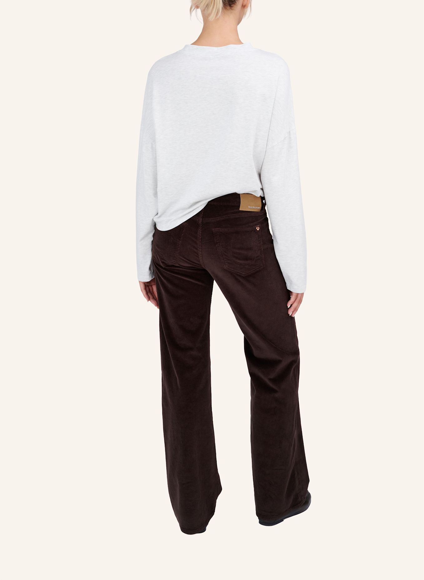 TRUE RELIGION Cordhose Bootcut SOPHIE: BRAUN