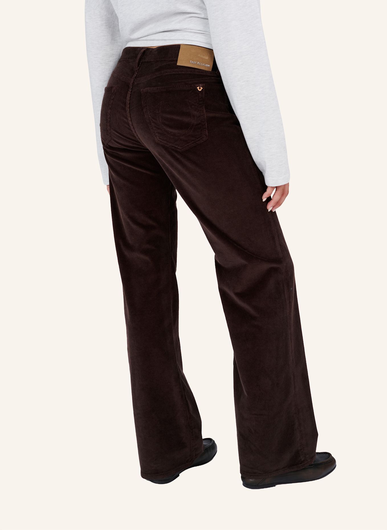 TRUE RELIGION Cordhose Bootcut SOPHIE: BRAUN
