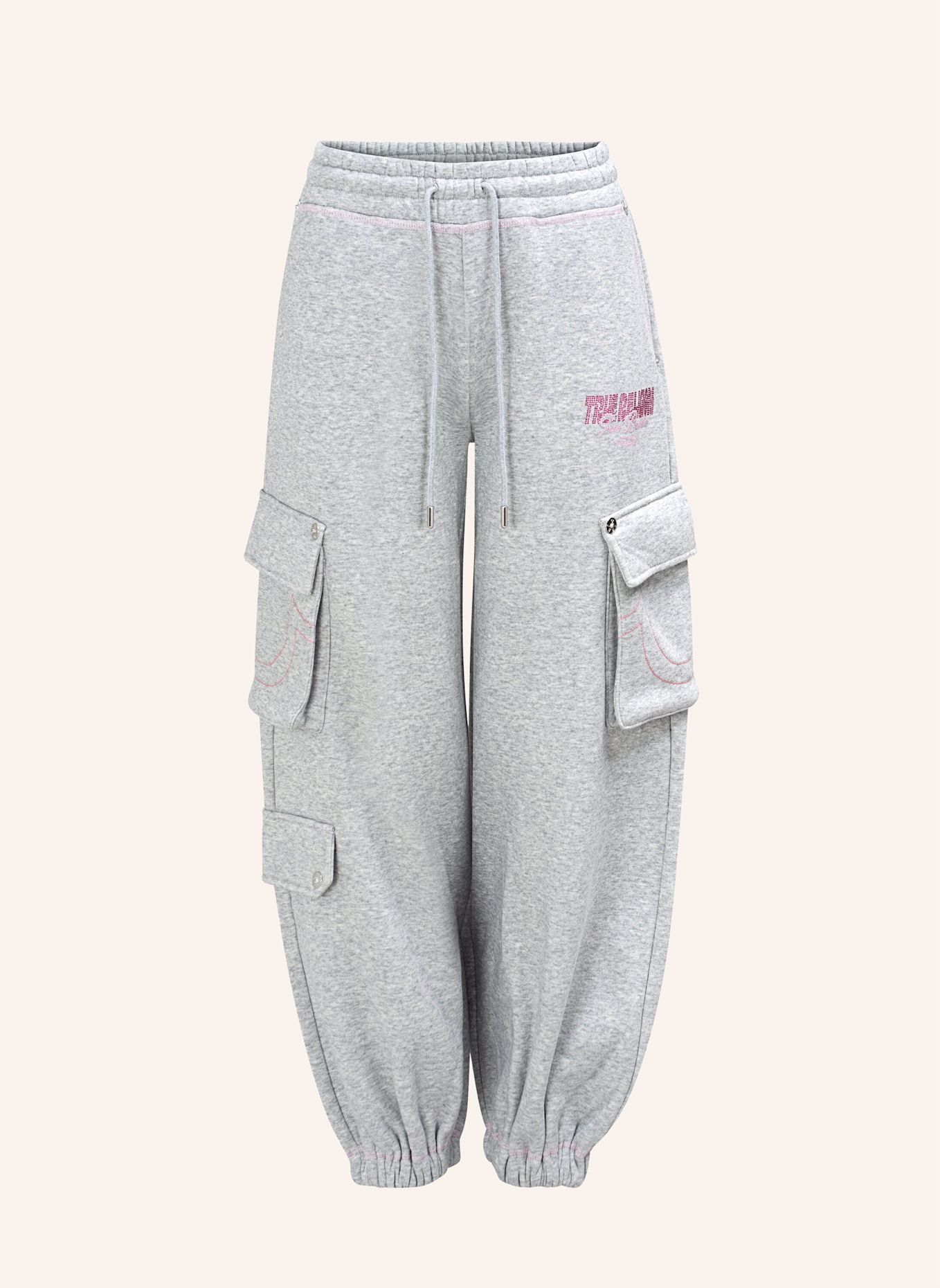 TRUE RELIGION Sweatpant CRYSTAL: GRAU