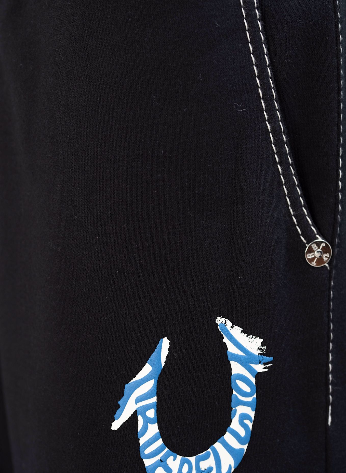 TRUE RELIGION Sweatpant Baggy Big T: SCHWARZ