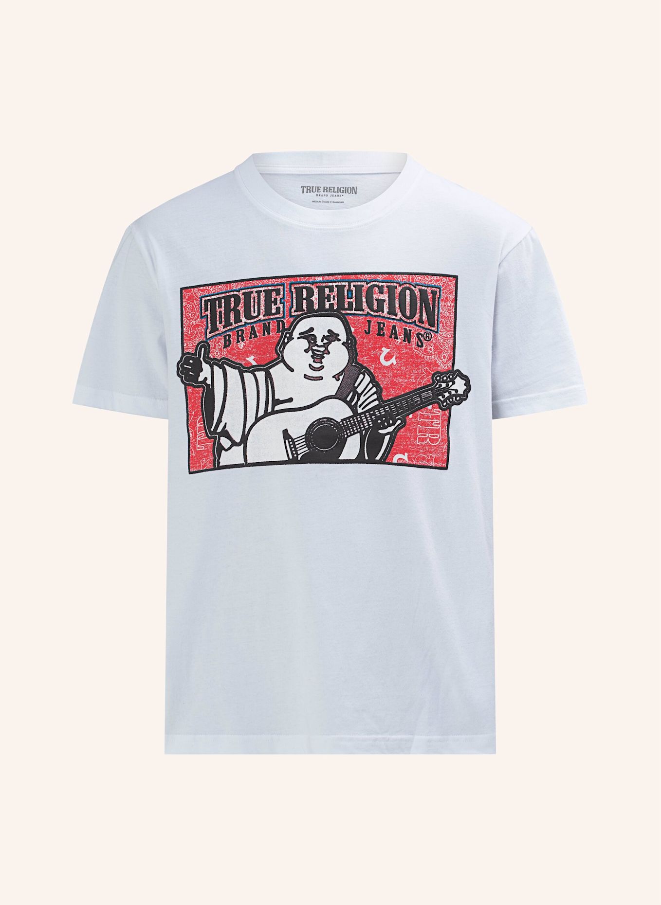 TRUE RELIGION T-Shirt PAISLEY: WEISS