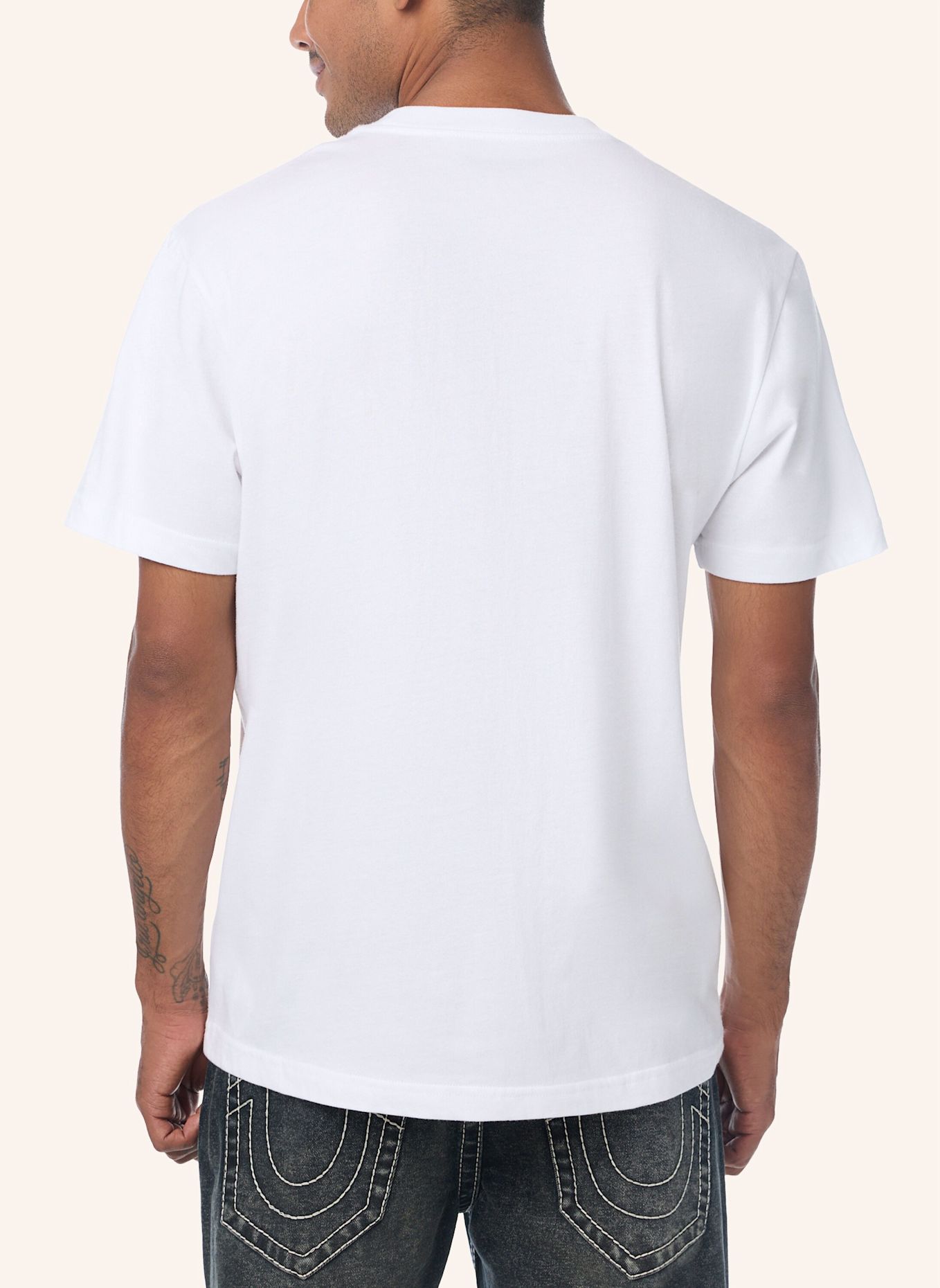 TRUE RELIGION T-Shirt PAISLEY: WEISS