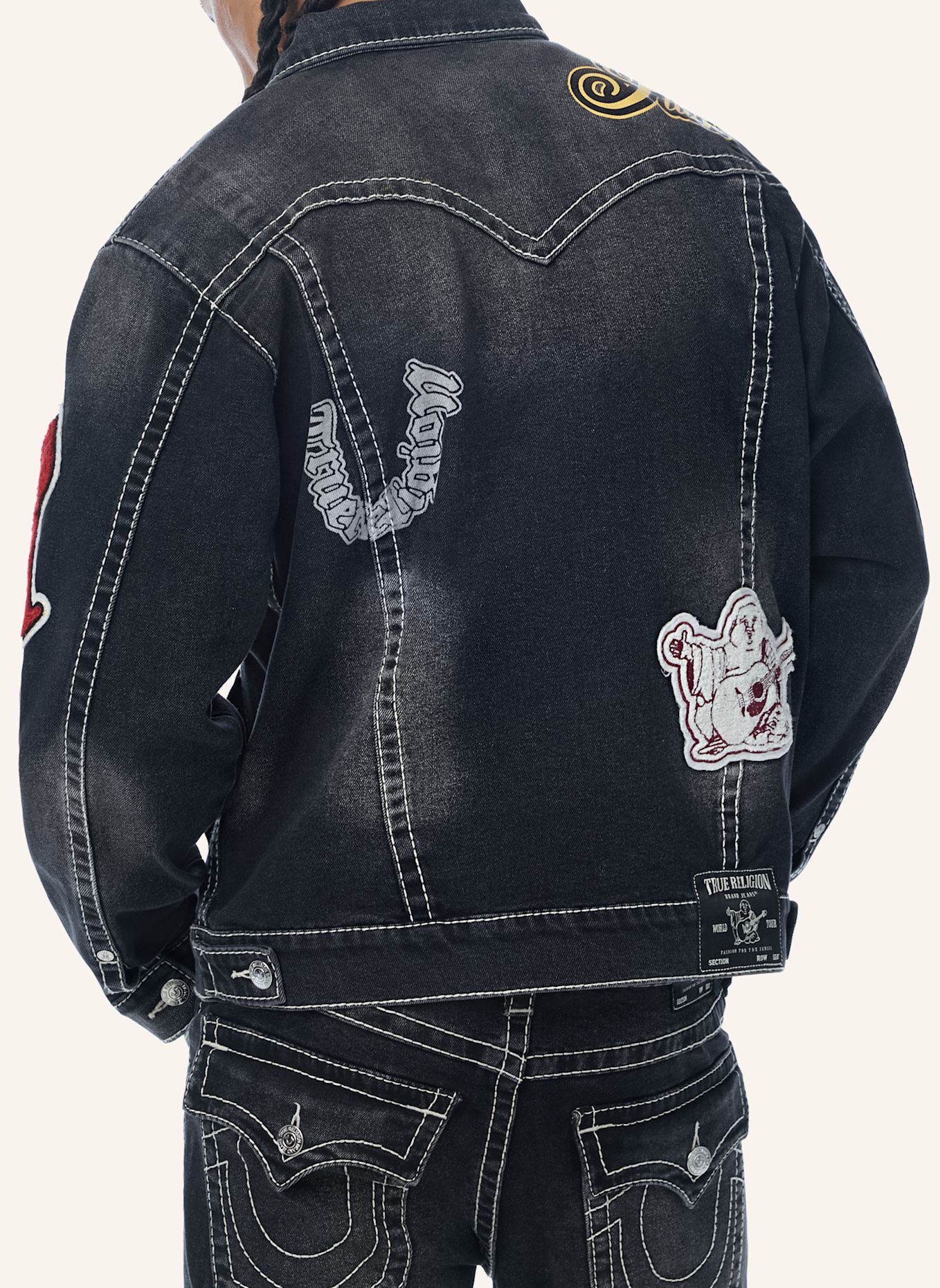 TRUE RELIGION Jeansjacke JIMMY: SCHWARZ