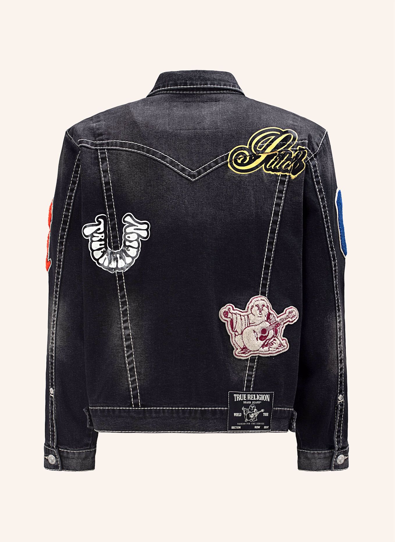 TRUE RELIGION Jeansjacke JIMMY: SCHWARZ