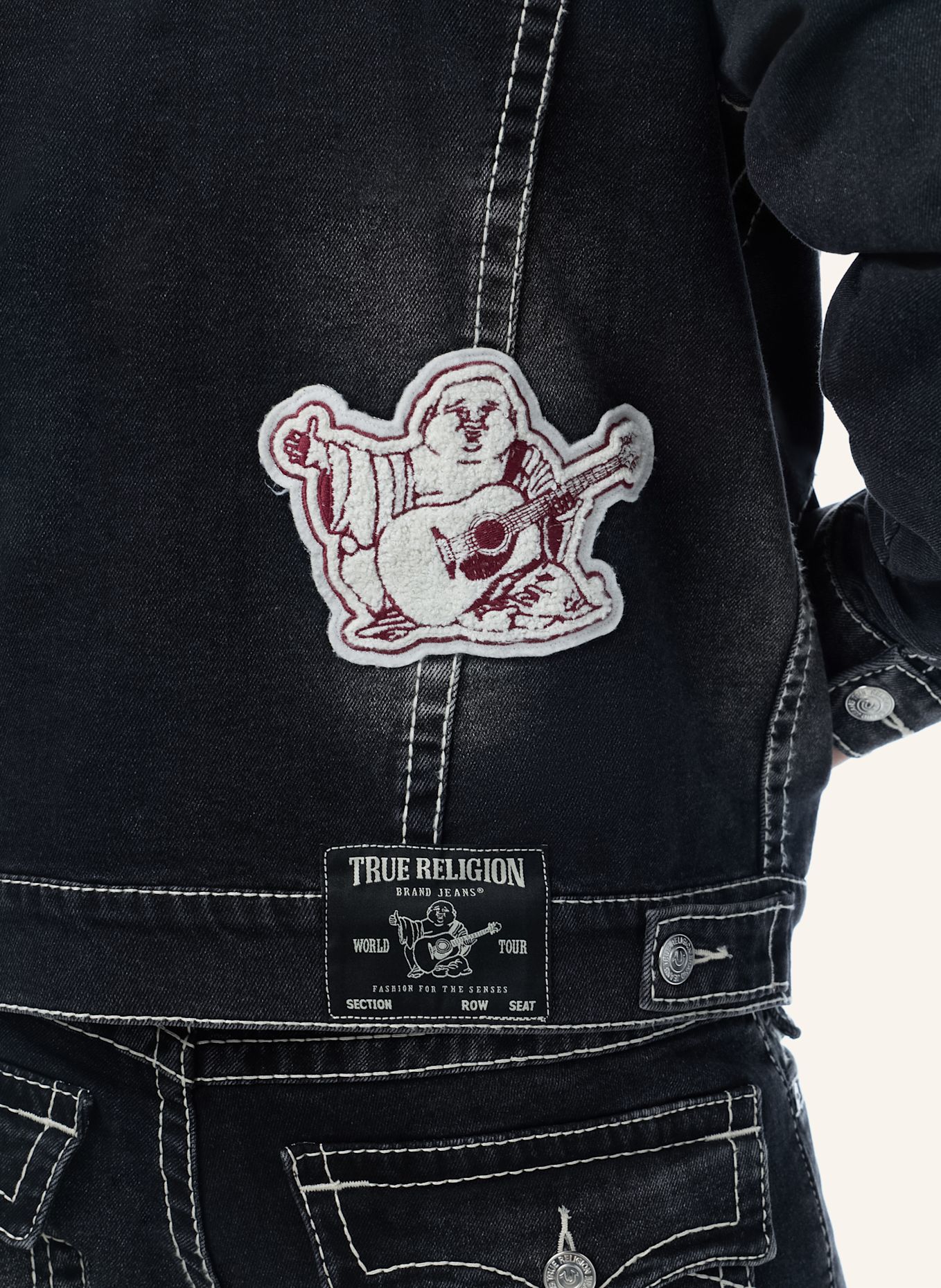 TRUE RELIGION Jeansjacke JIMMY: SCHWARZ
