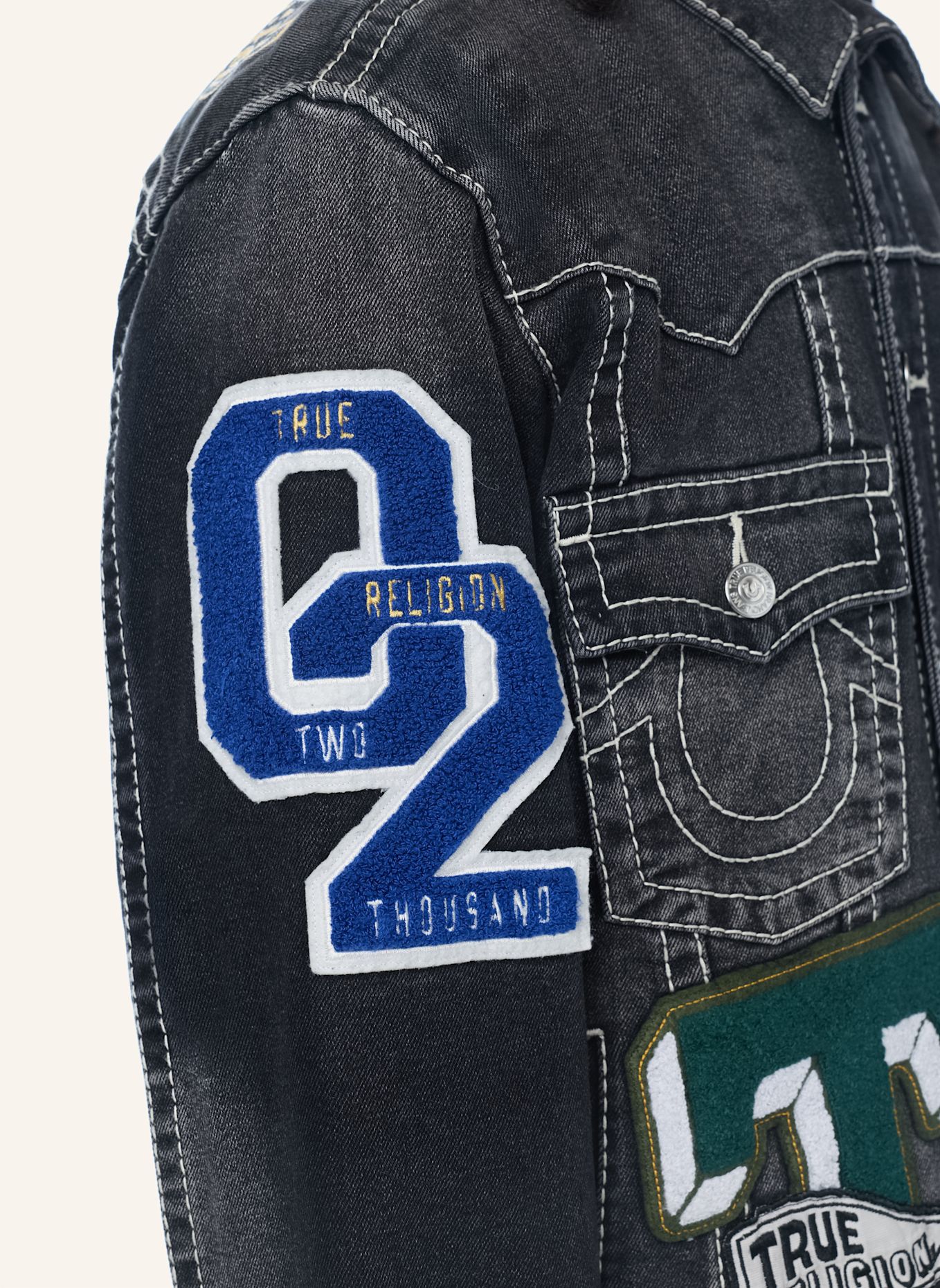 TRUE RELIGION Jeansjacke JIMMY: SCHWARZ