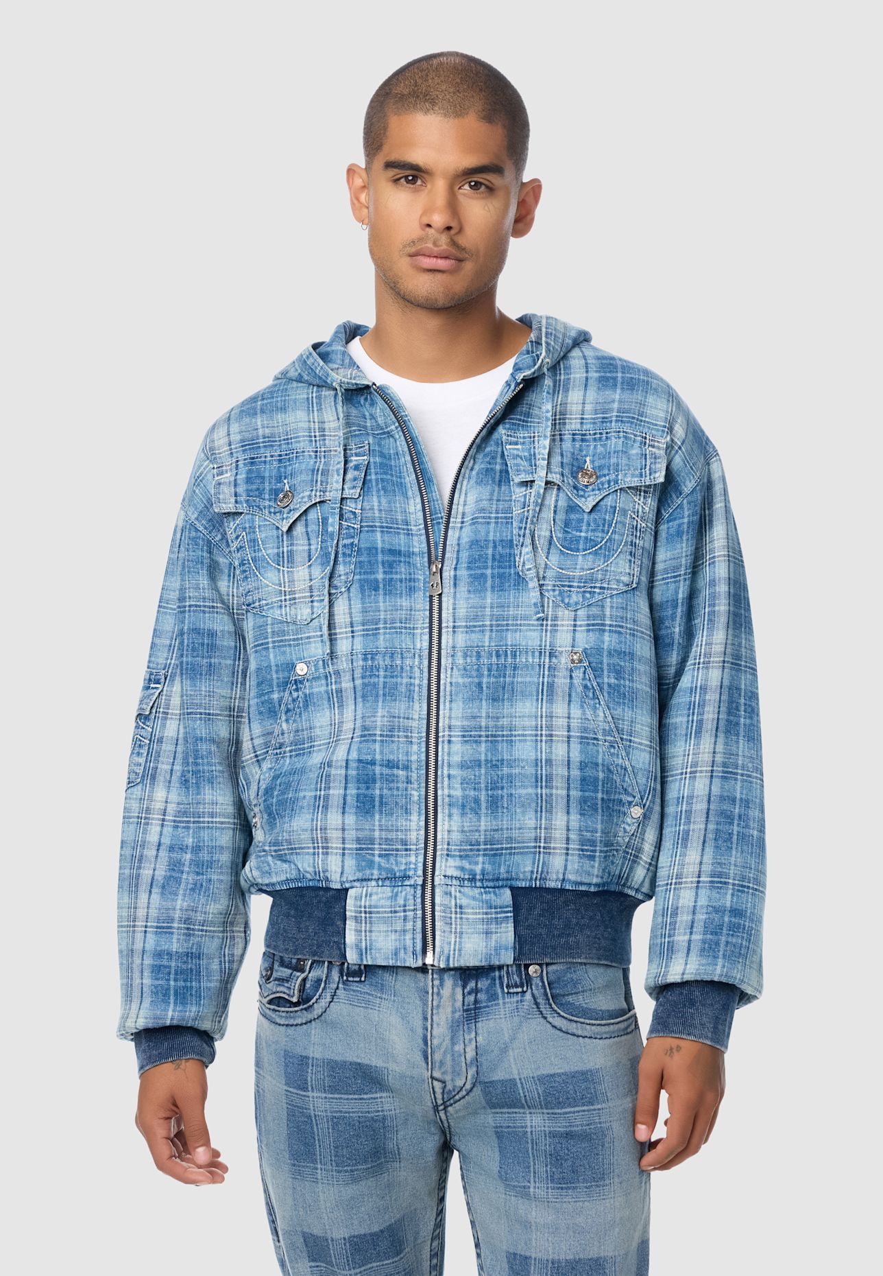TRUE RELIGION Jacke: SCHWARZ
