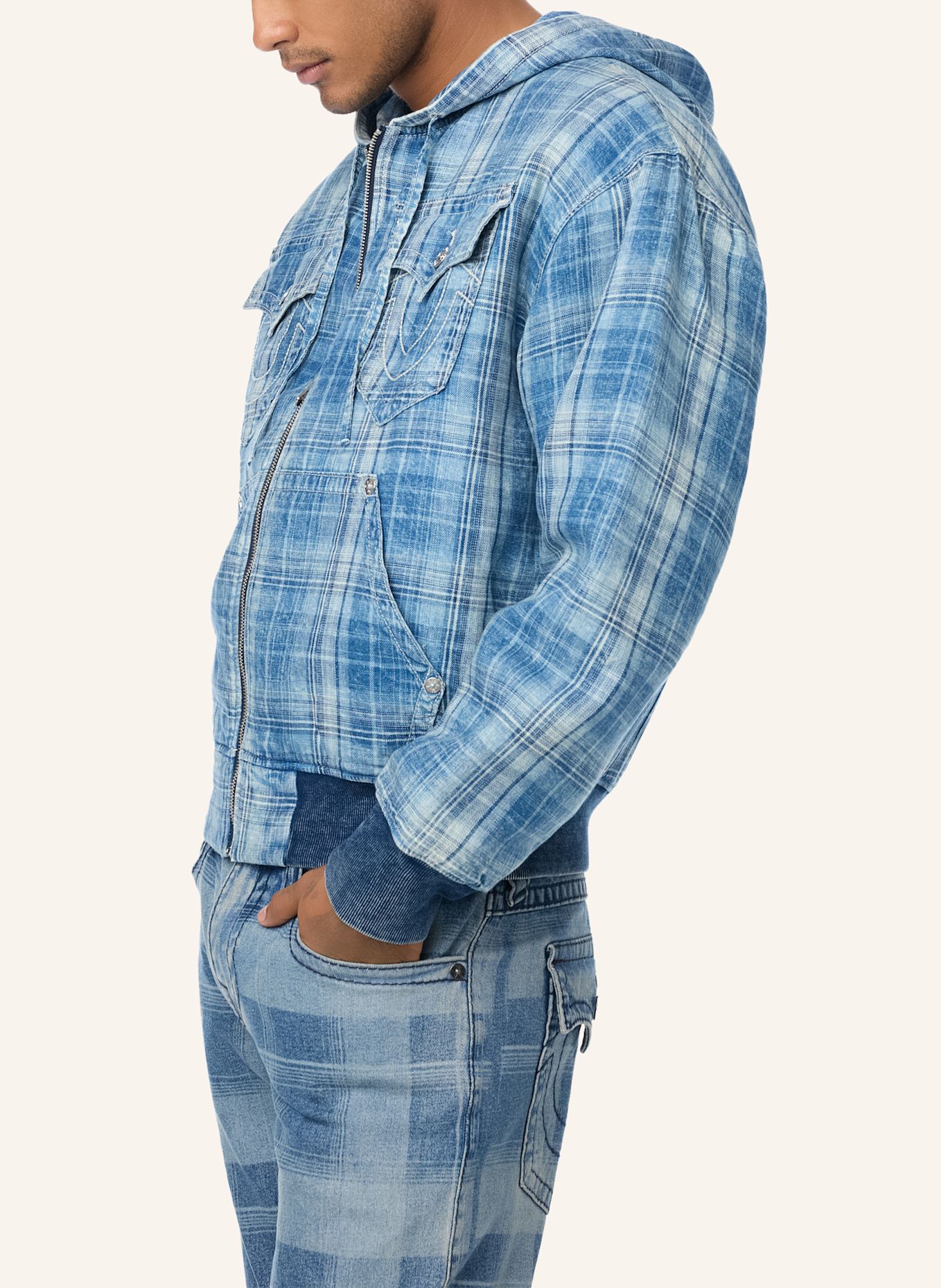 TRUE RELIGION Jacke: SCHWARZ