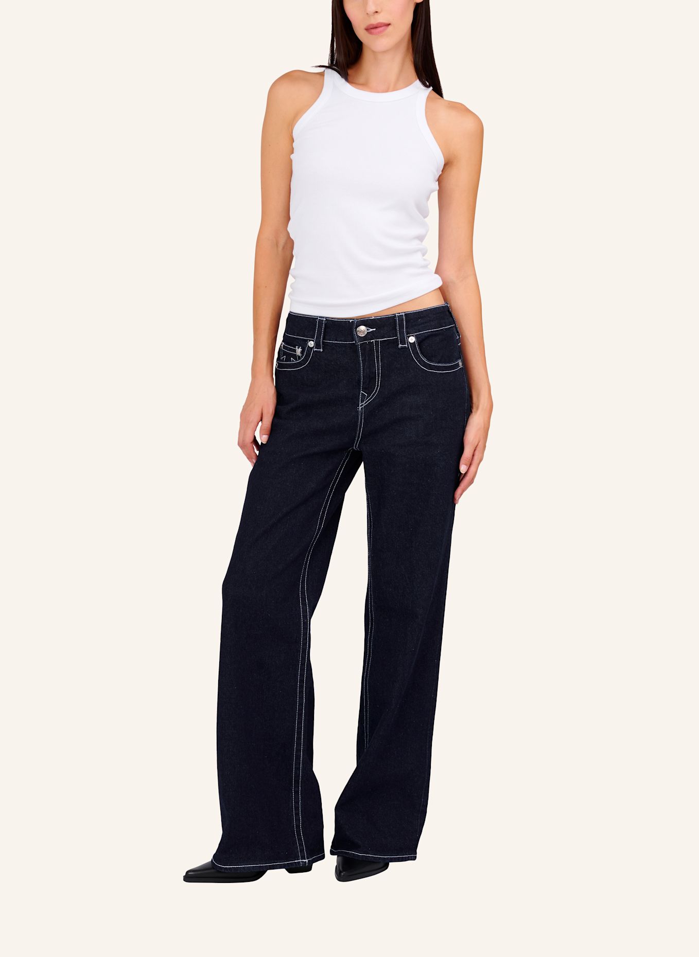 TRUE RELIGION Jeans BAGGY BOBBI: BLAU