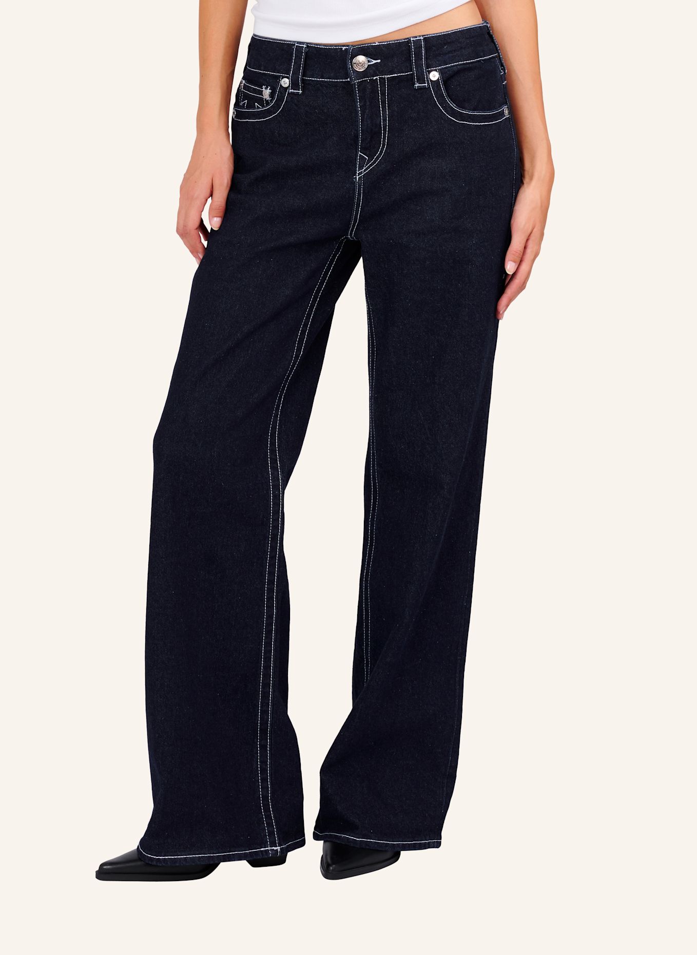 TRUE RELIGION Jeans BAGGY BOBBI: BLAU